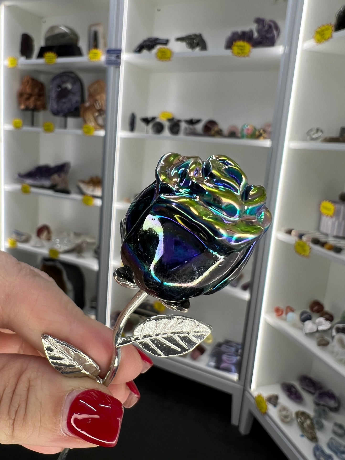 Aura Black Obsidian Forever Rose