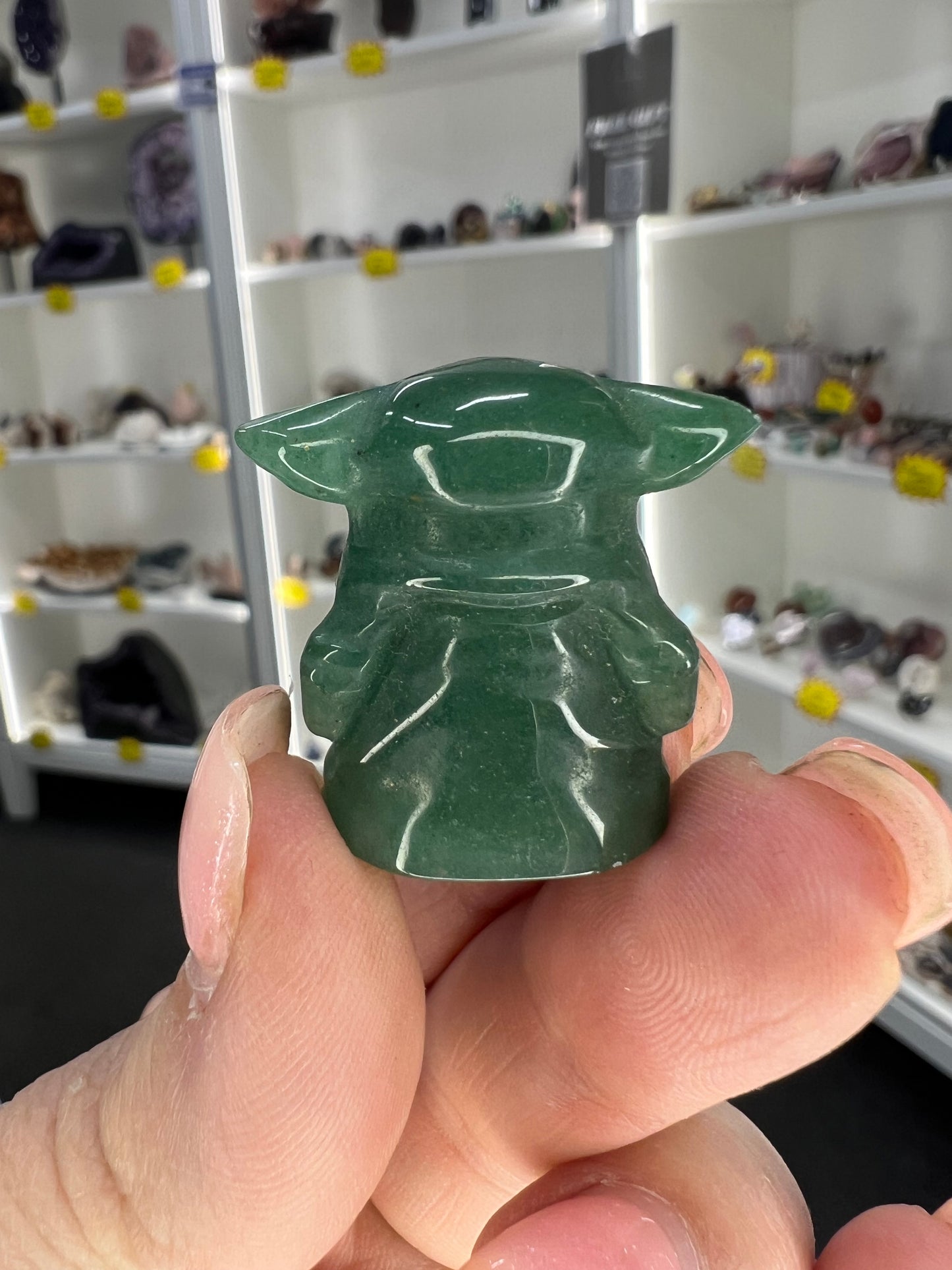 Green Aventurine Yoda