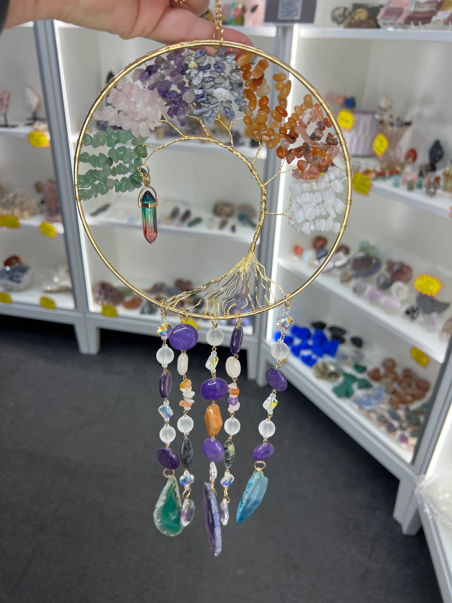 Crystal Tree of Life Suncatcher