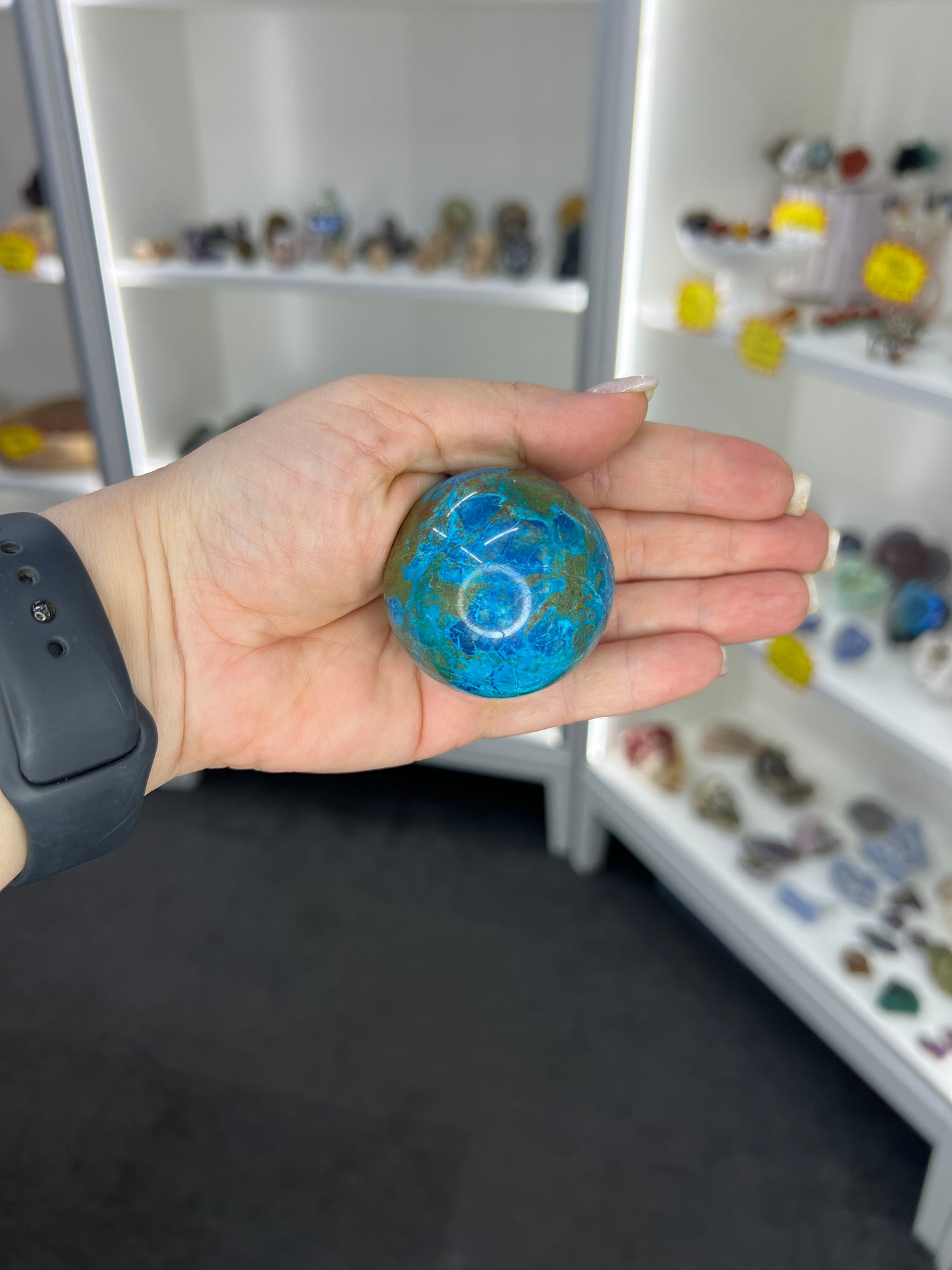 Phoenix Turquoise Sphere with Stand