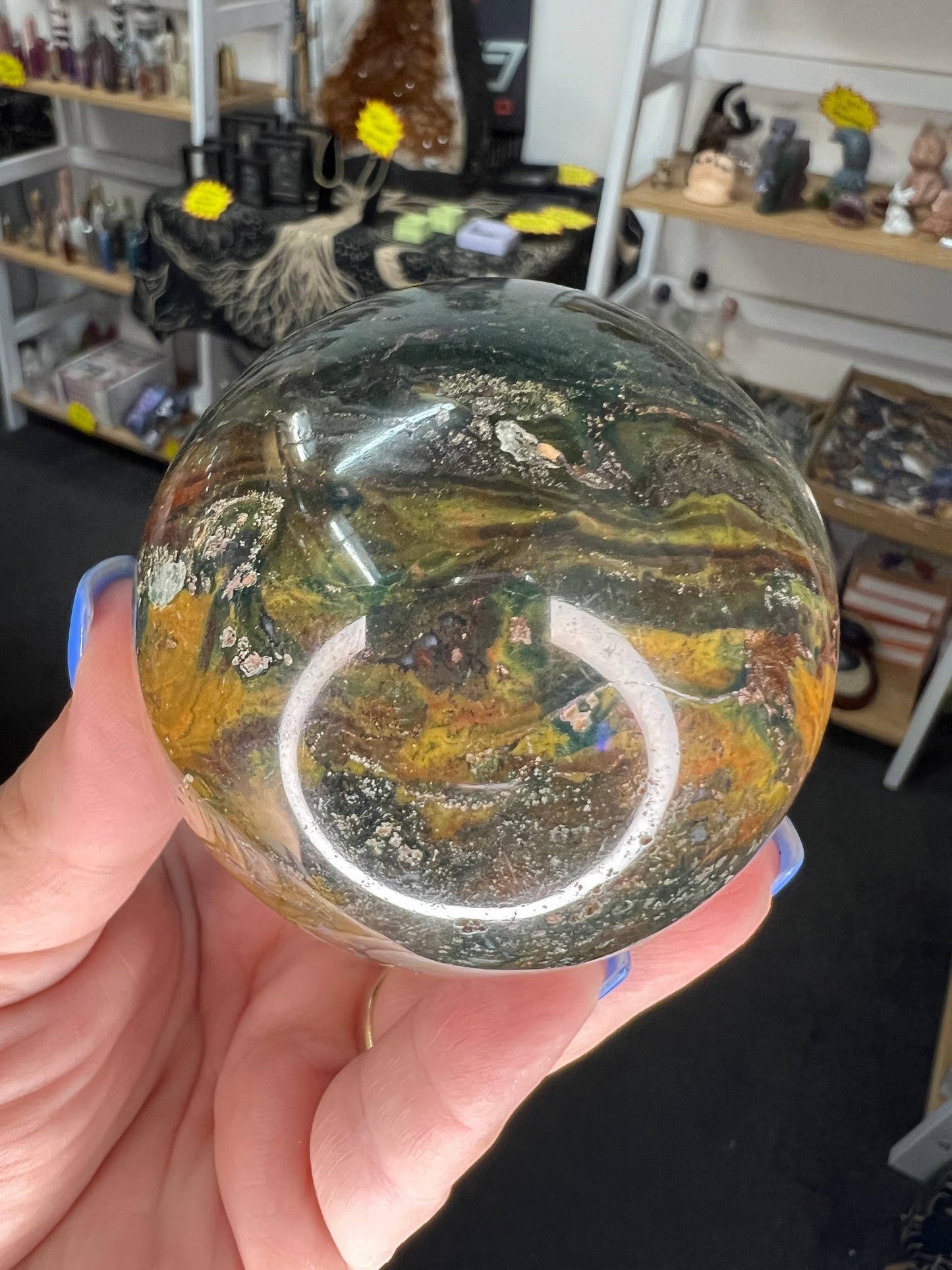 Bloodstone Sphere with Stand