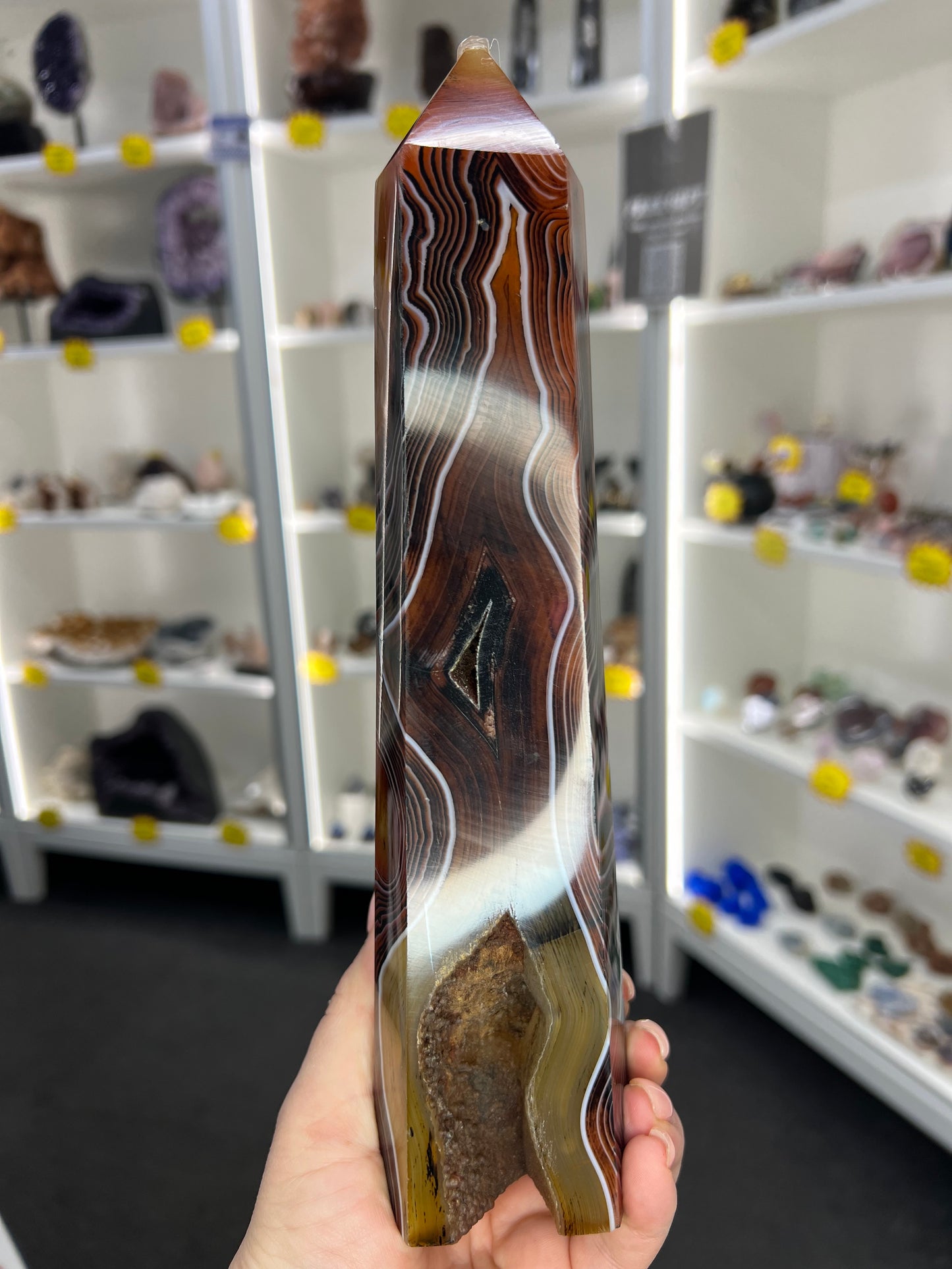Huge Sardonyx Druzy Tower