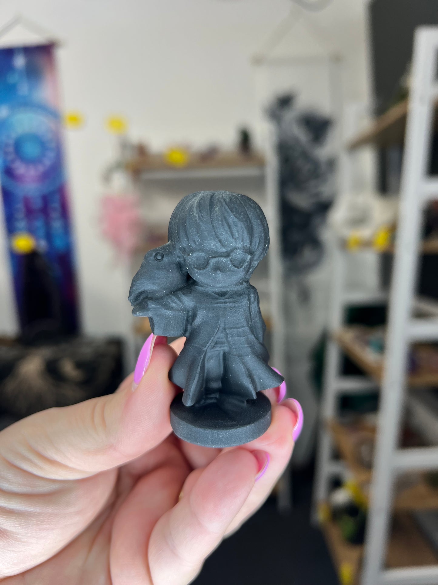 Black Obsidian Harry Potter with Hedwig