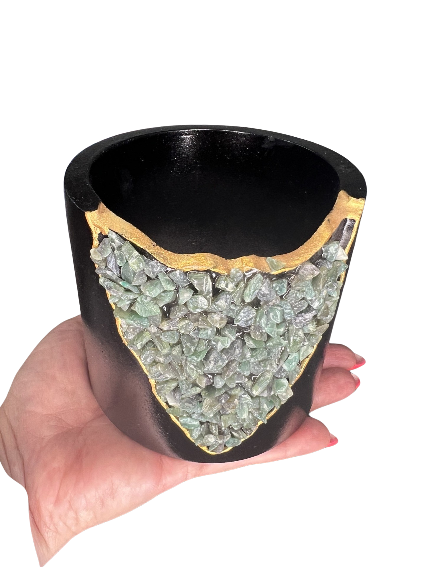 Green Aventurine Pot
