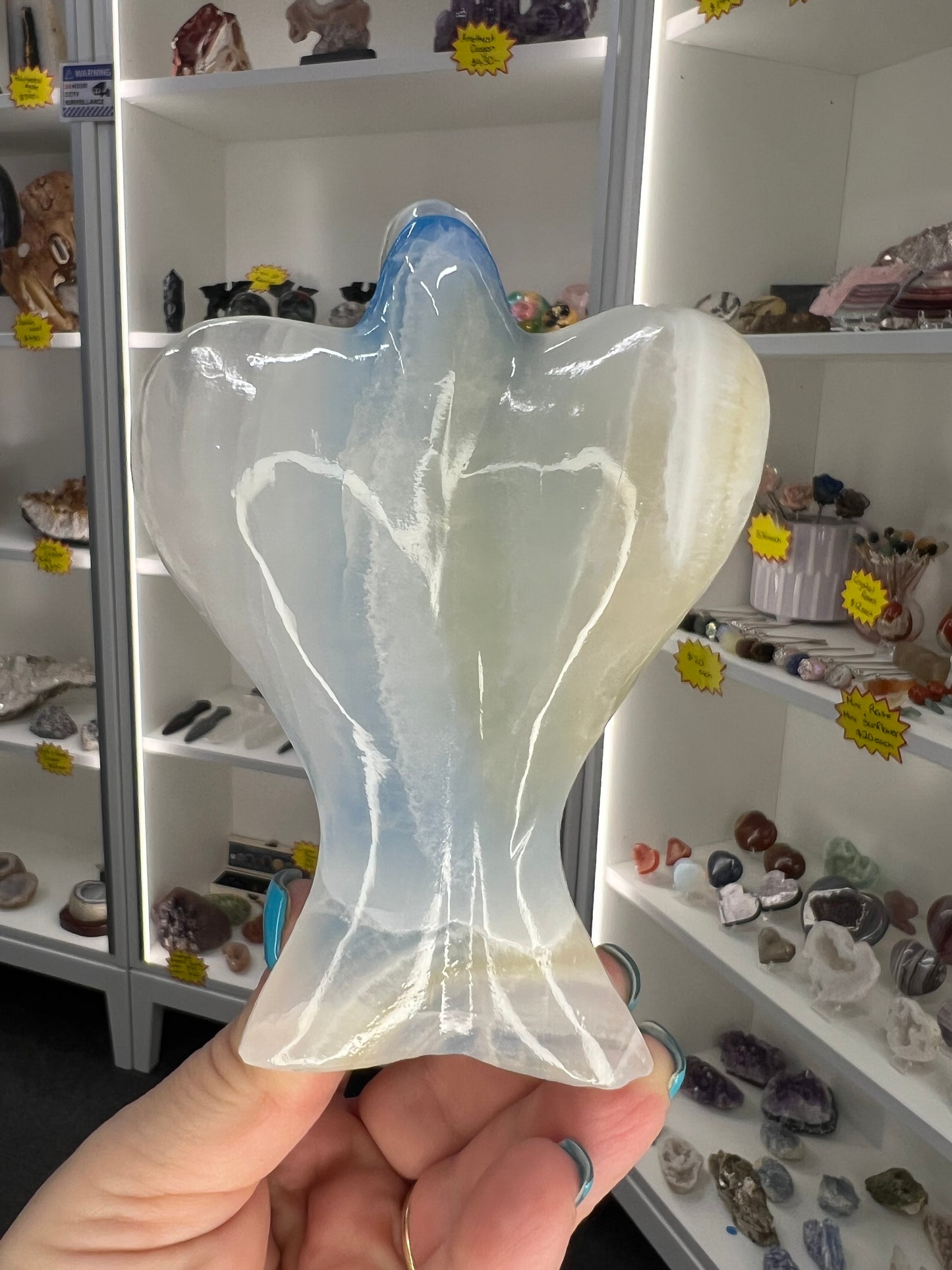 Blue Dyed Onyx Angel