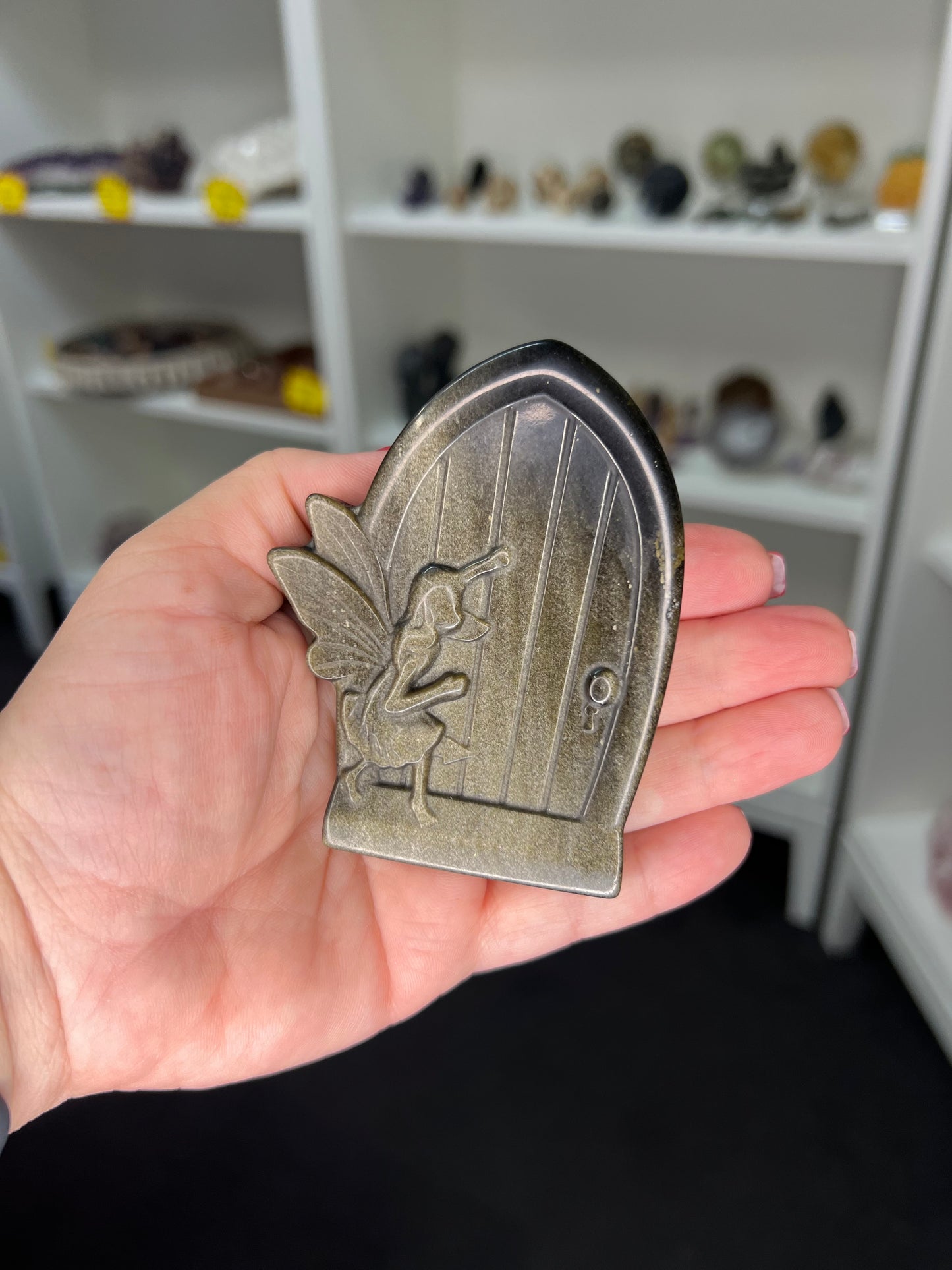 Golden Sheen Obsidian Tinkerbell Door