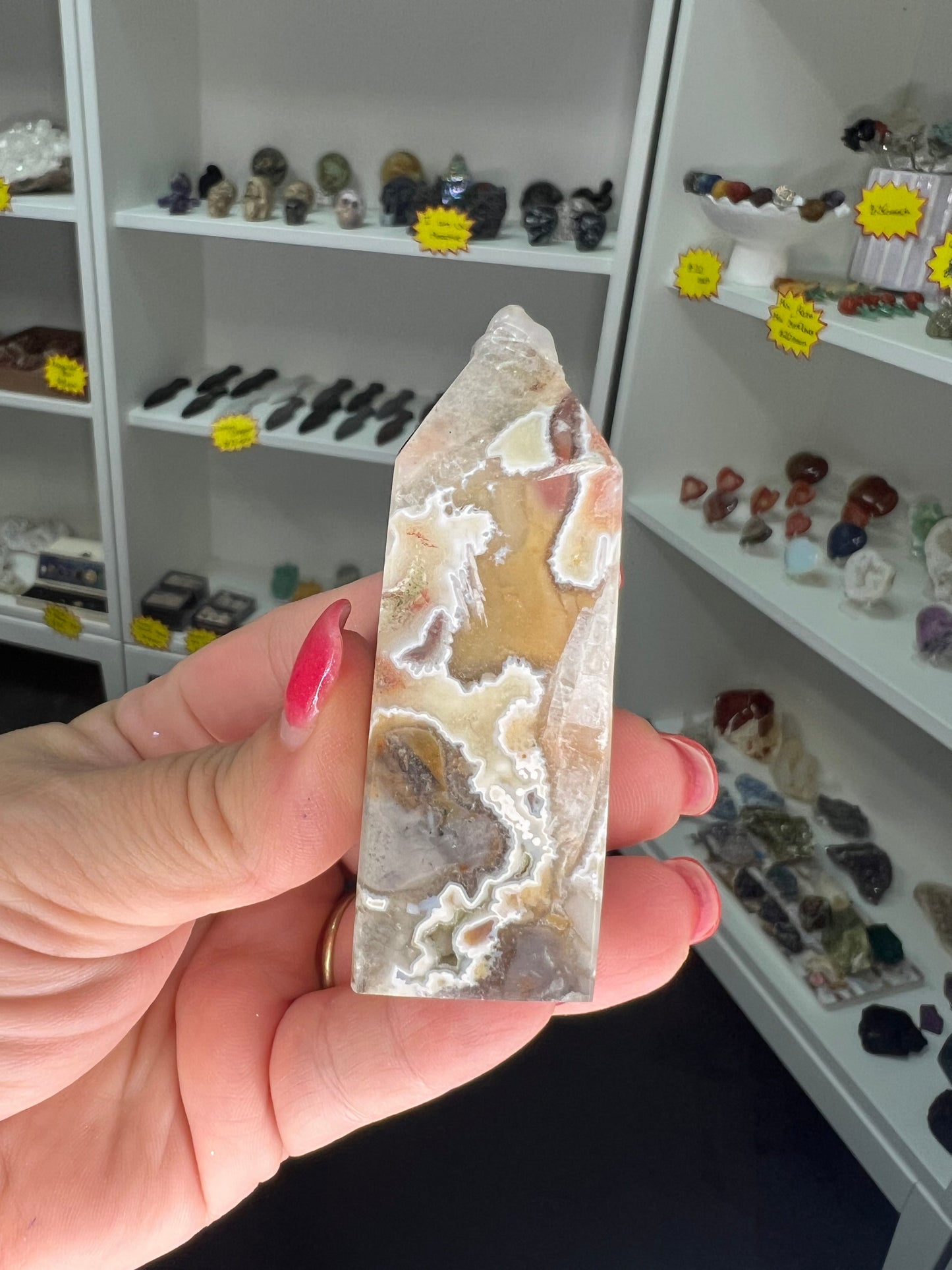Mexican Lace Agate Tower