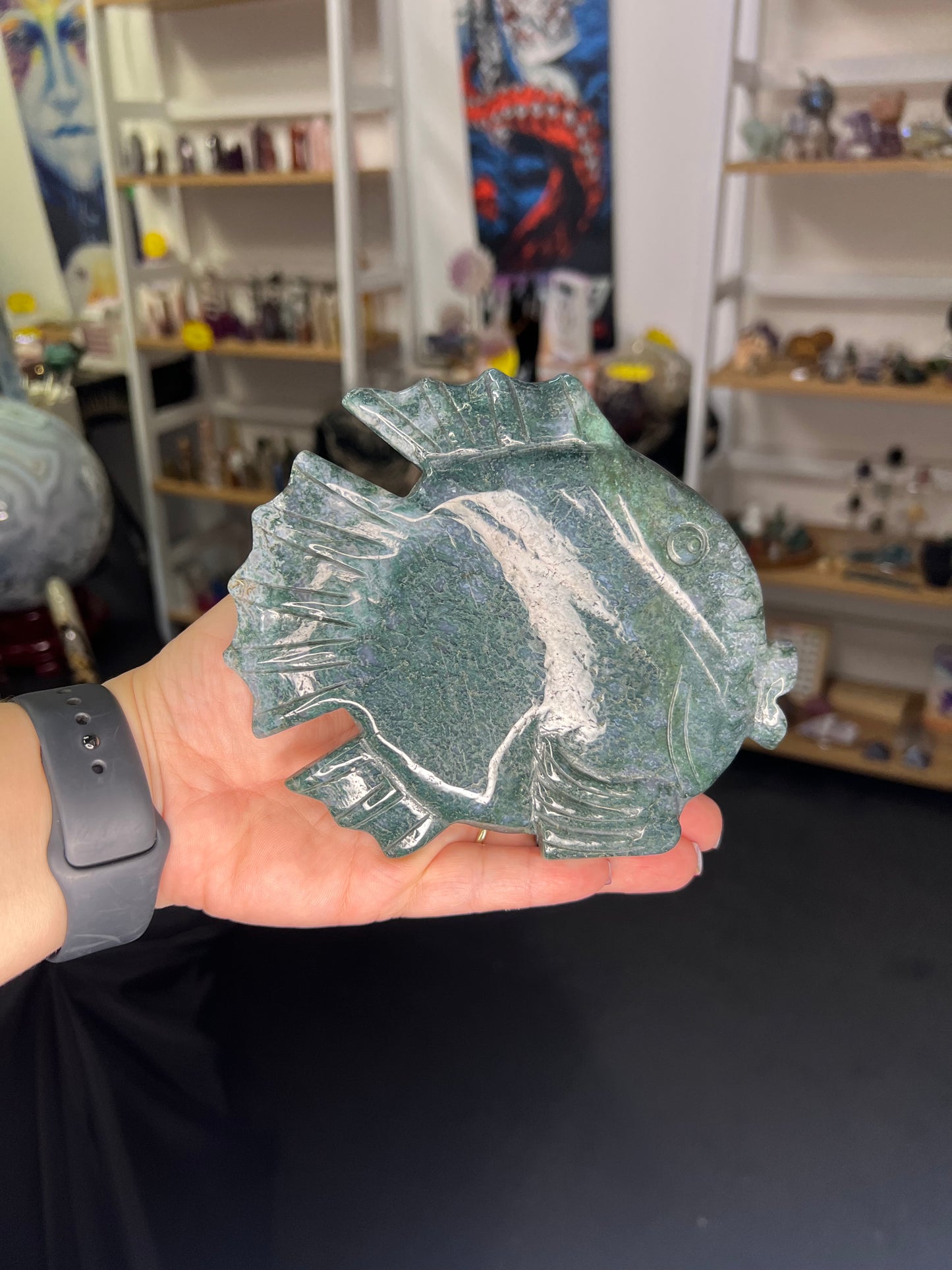 Moss Agate Fish