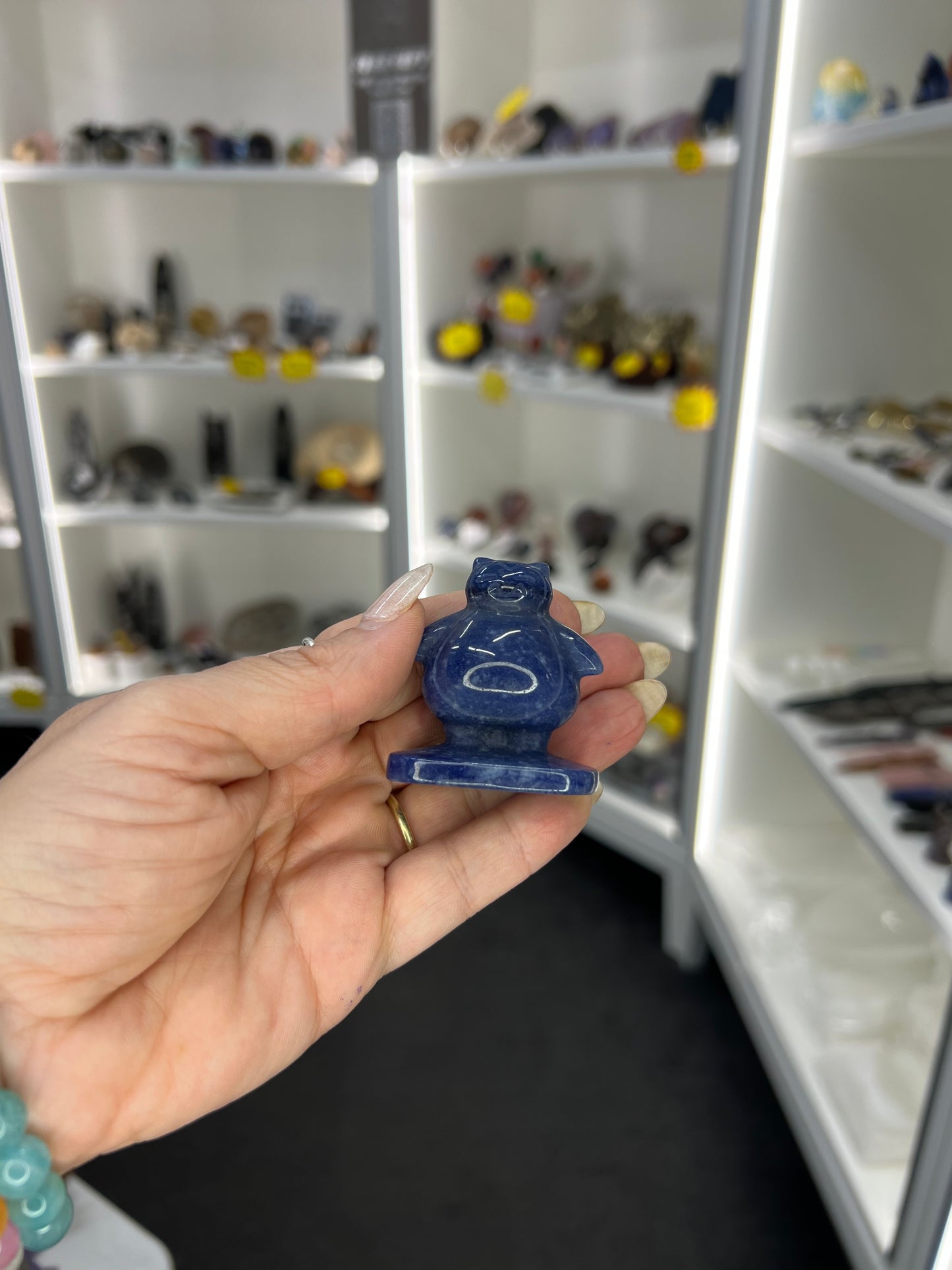 Blue Aventurine Character Carving