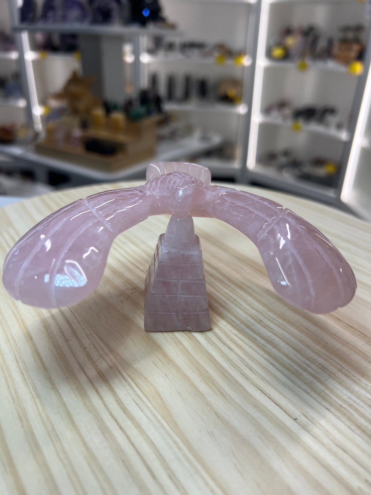 Rose Quartz Eagle