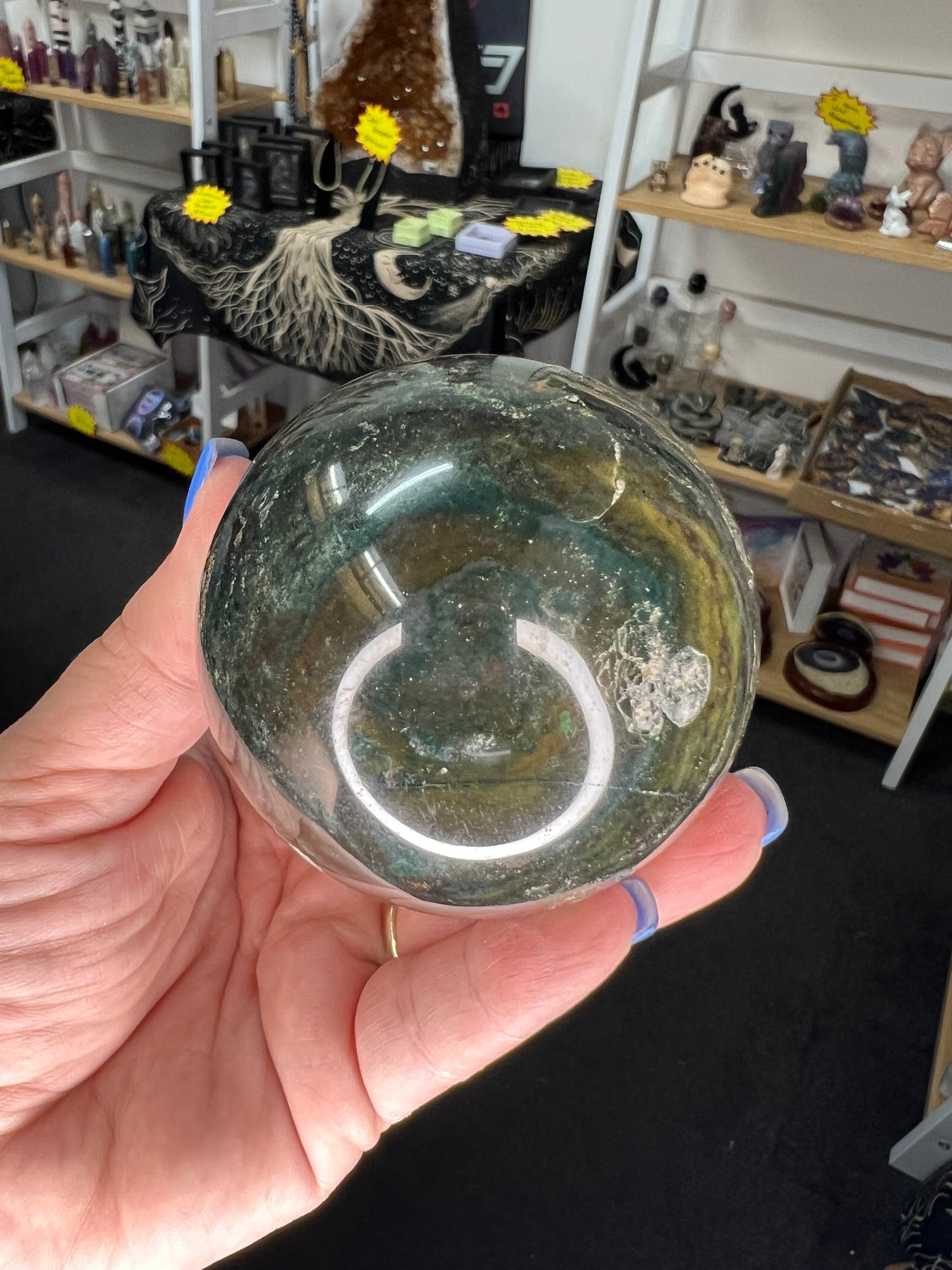 Bloodstone Sphere with Stand