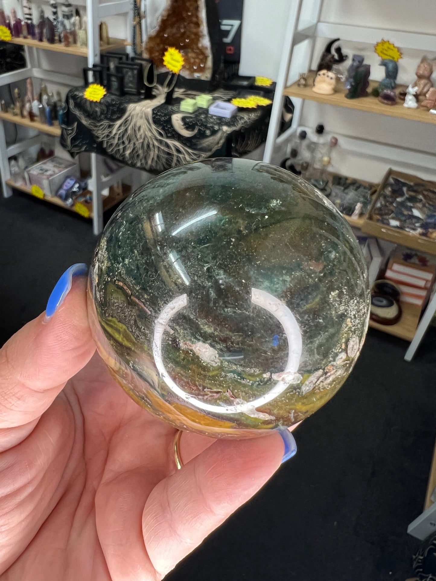 Bloodstone Sphere with Stand