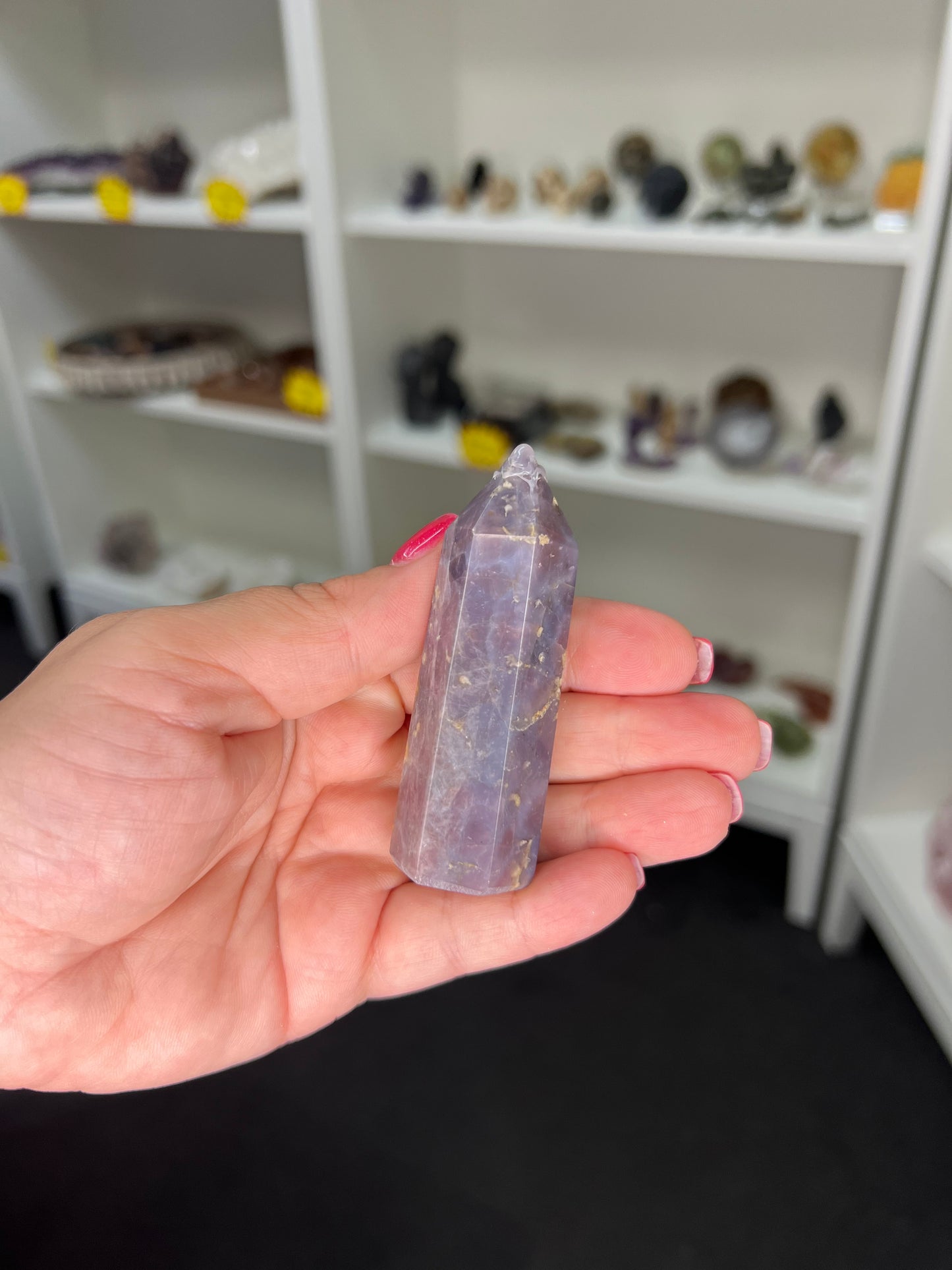 Lavender Rose Quartz Tower