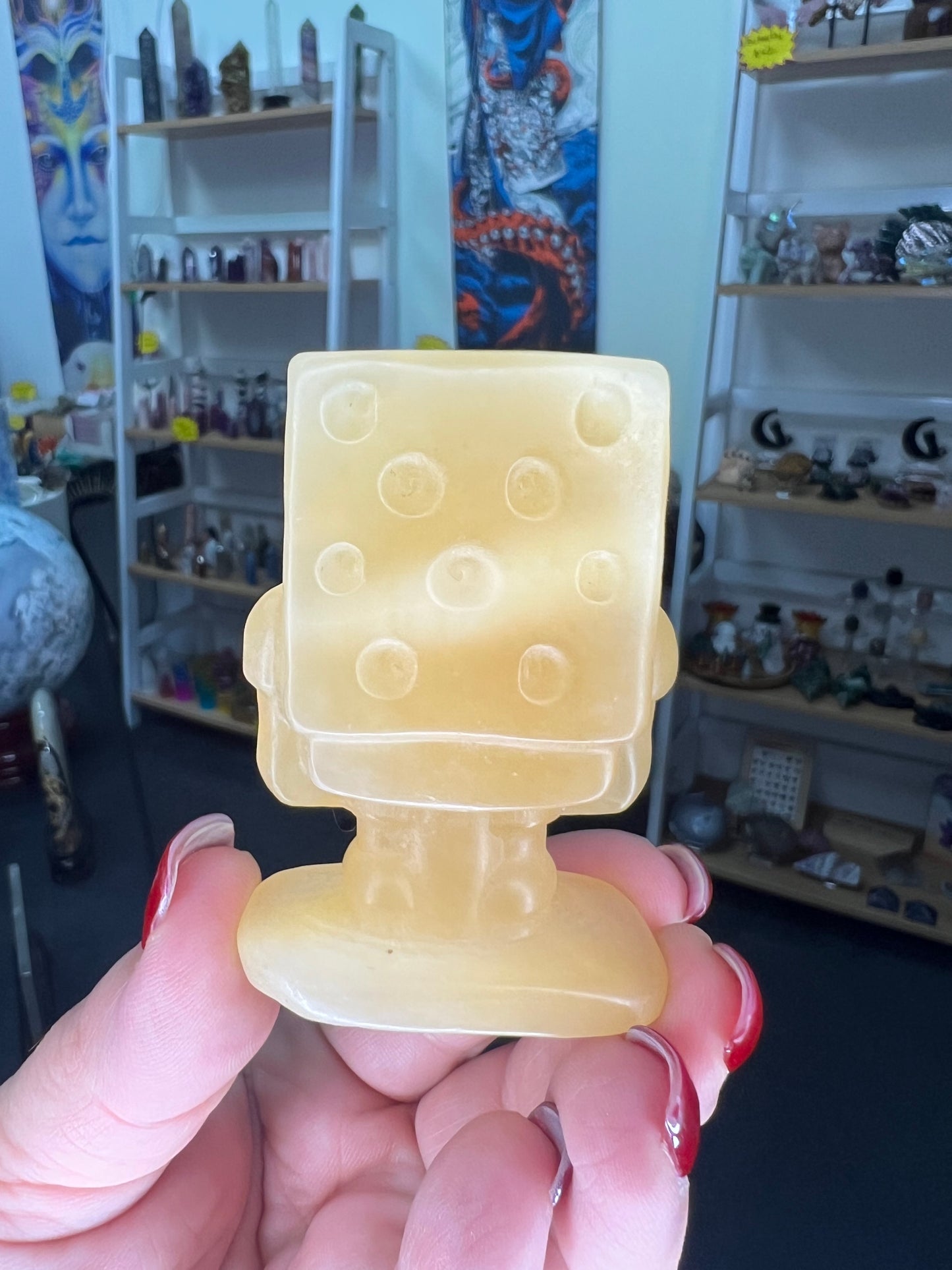 Honey Calcite SpongeBob