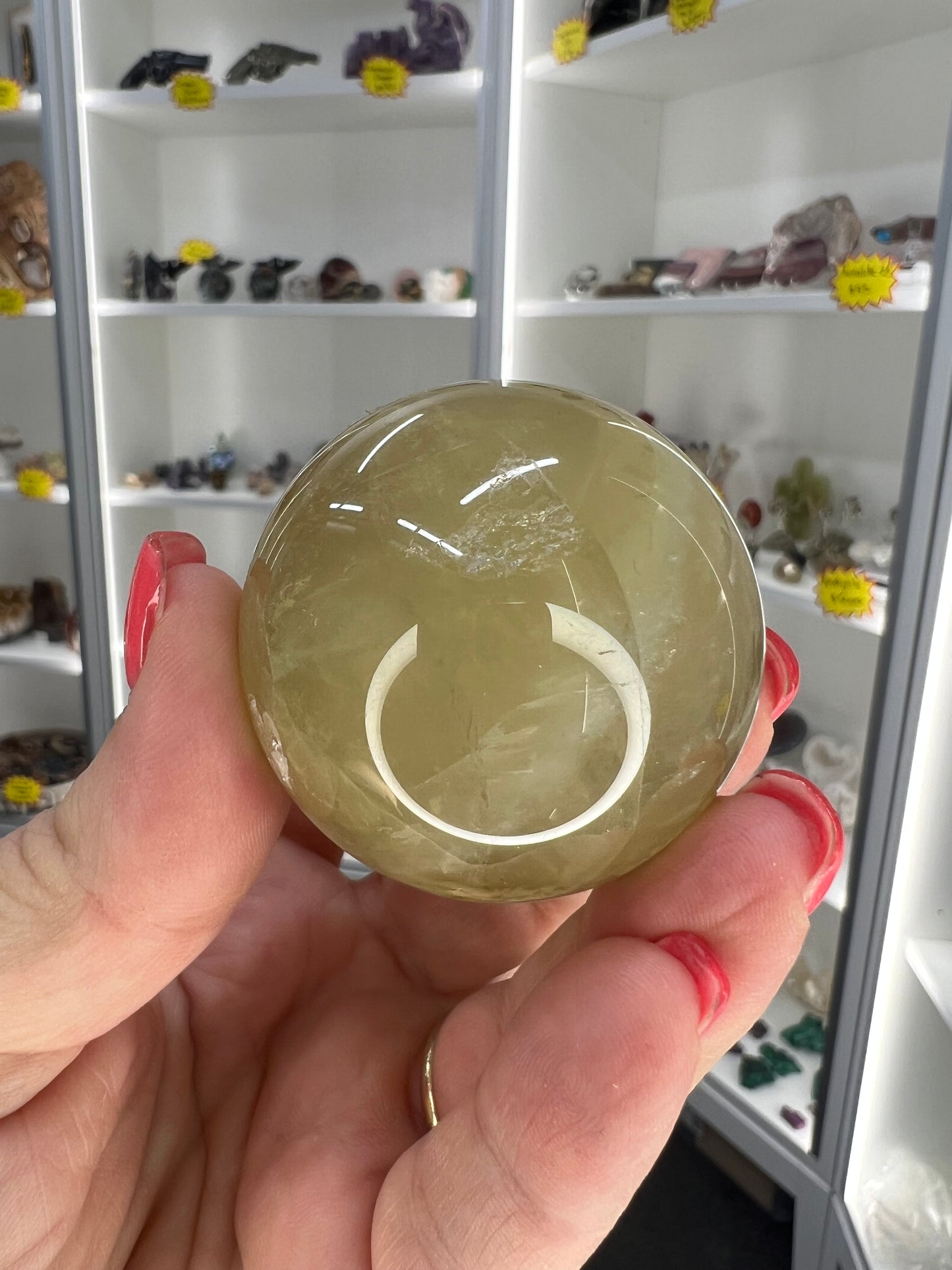 Citrine Sphere on Stand