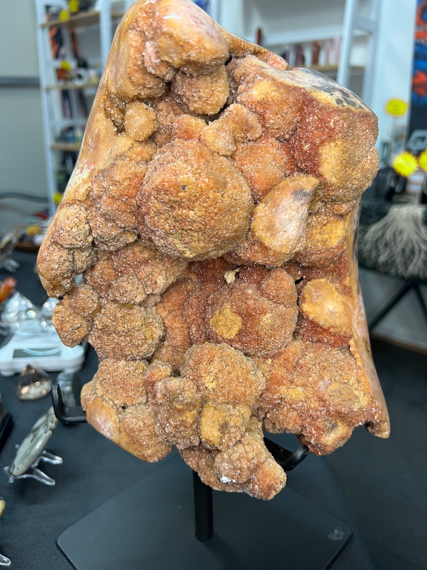 Pink Amethyst Specimen on Stand