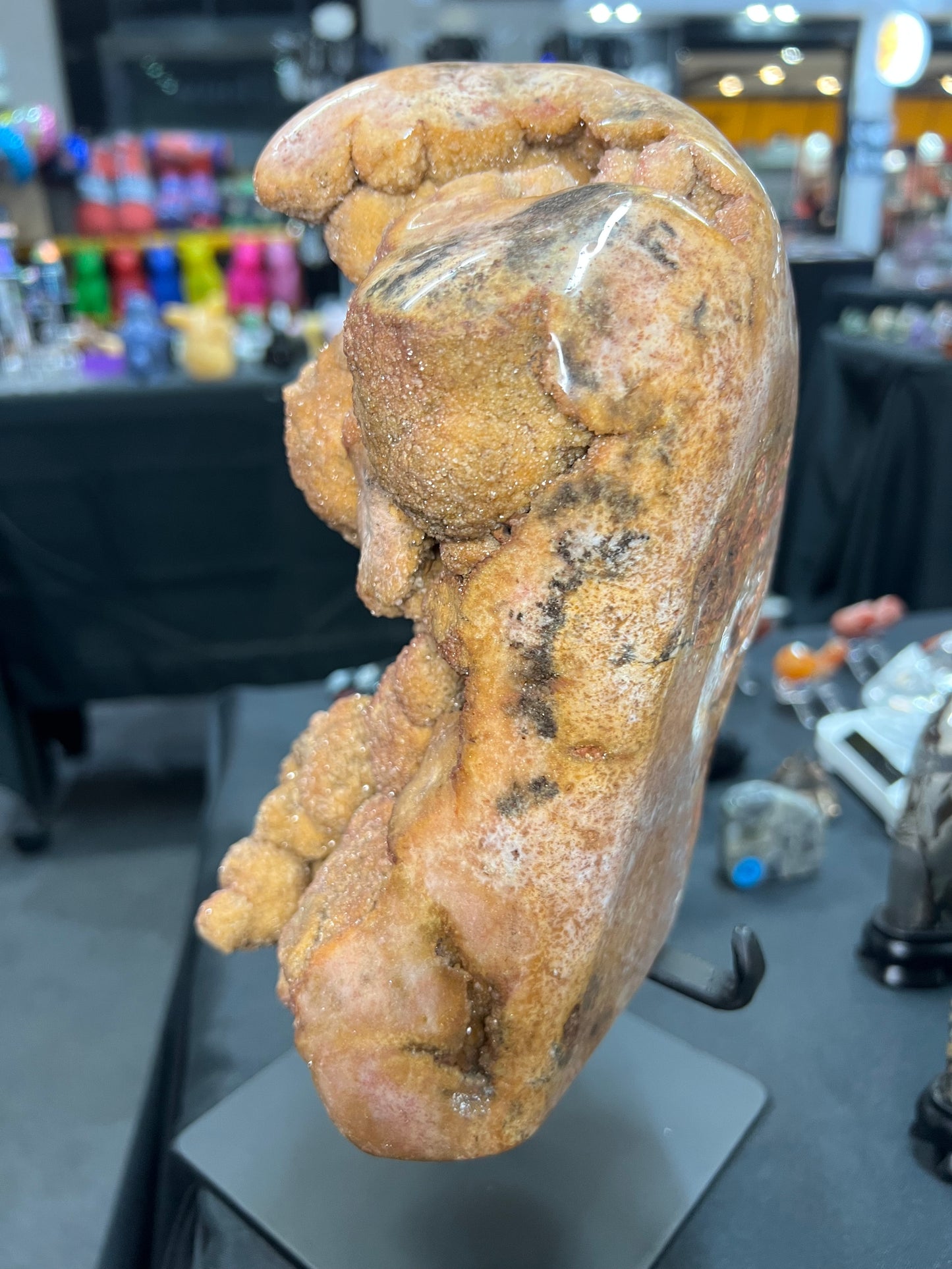 Pink Amethyst Specimen on Stand