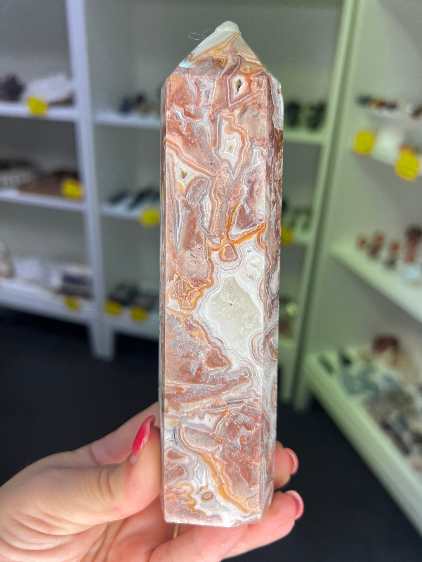 Mexican Lace Agate Tower