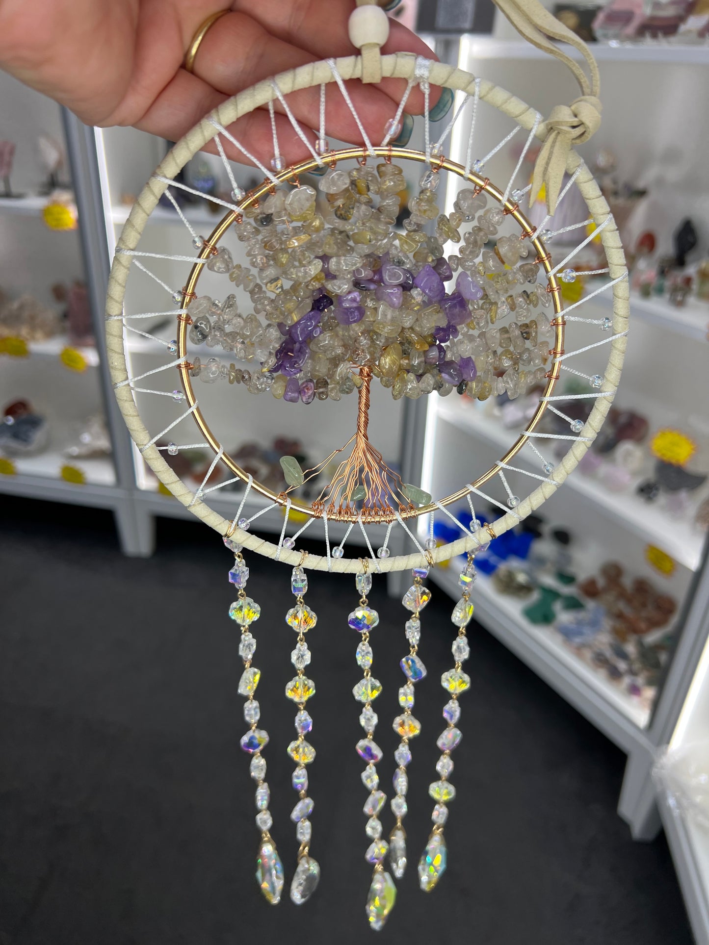 Crystal Tree of Life Suncatcher