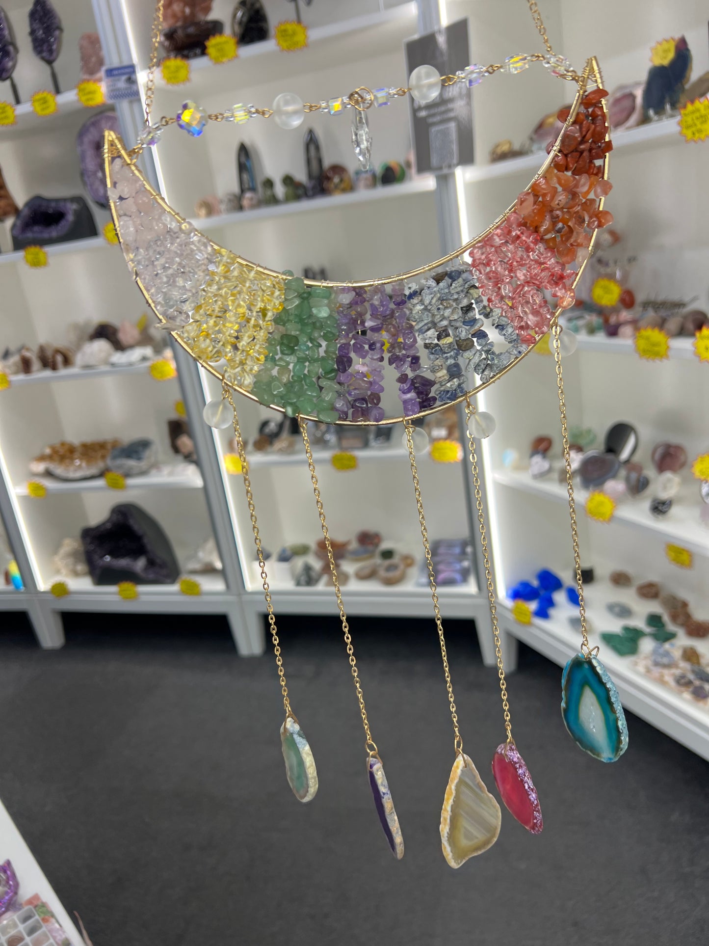 Chakra Moon Suncatcher