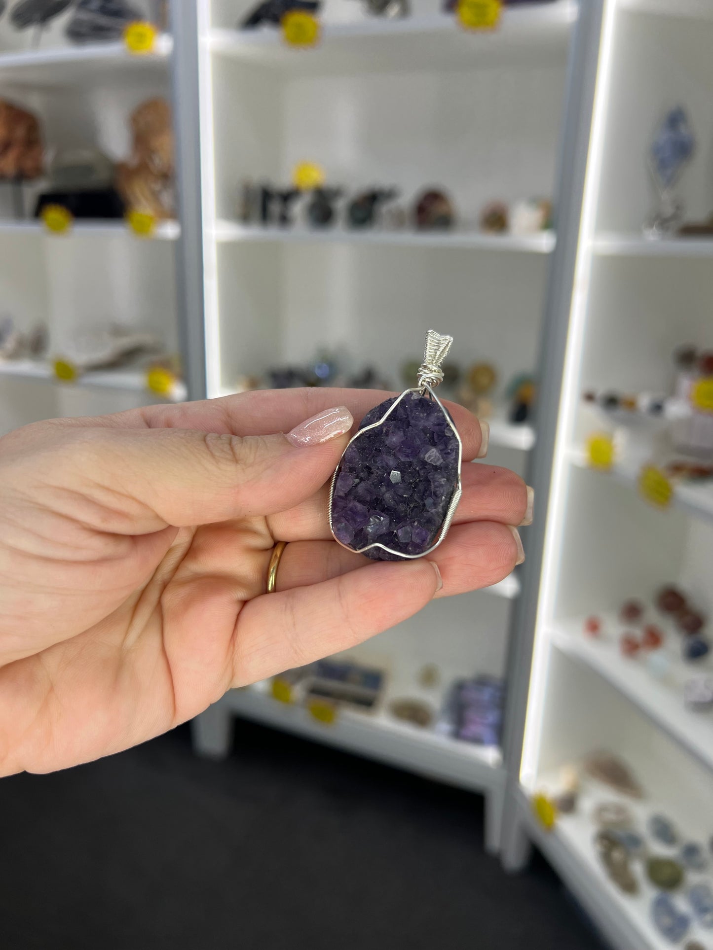 Amethyst Cluster Pendant