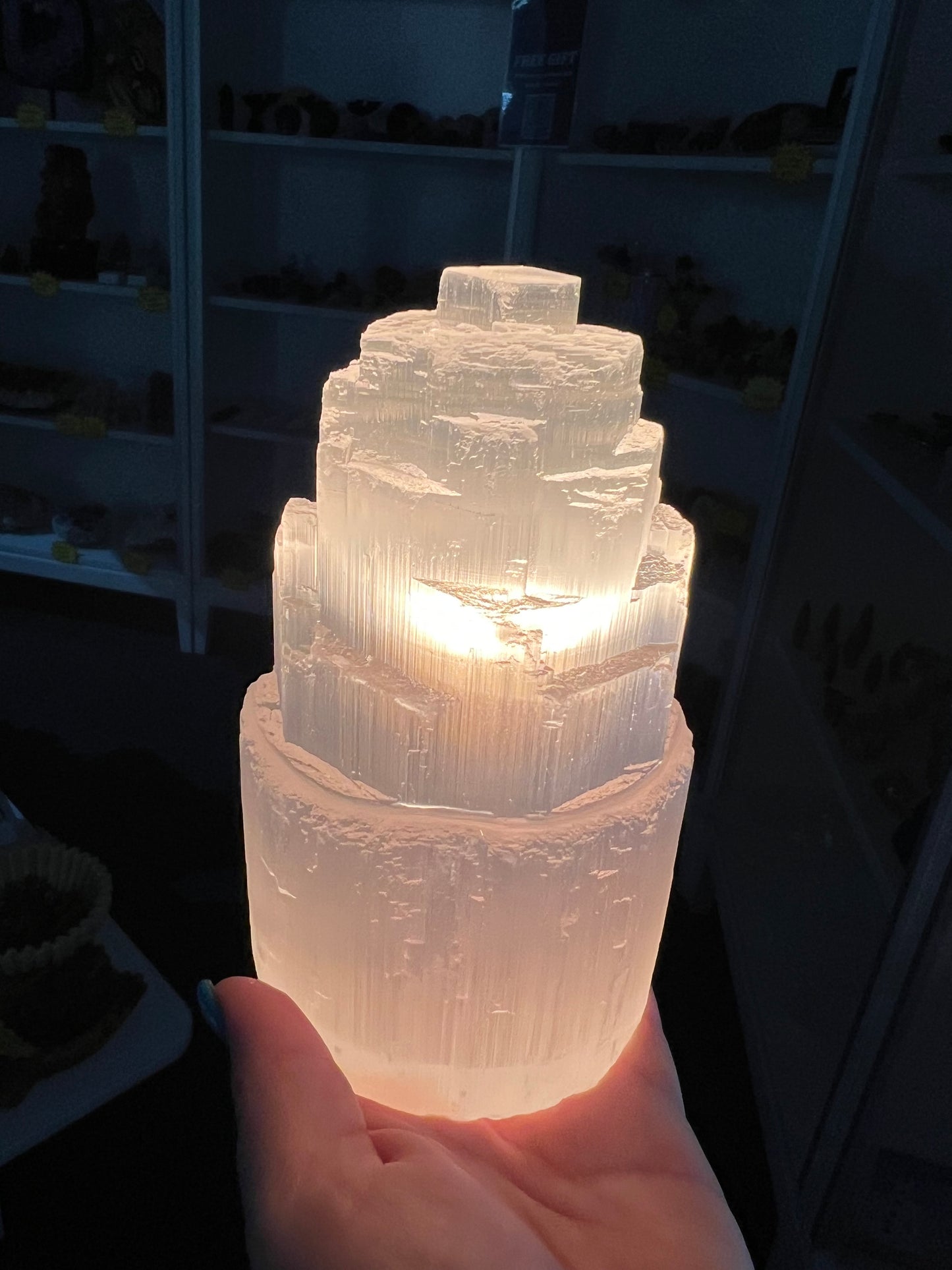 Selenite Lamp