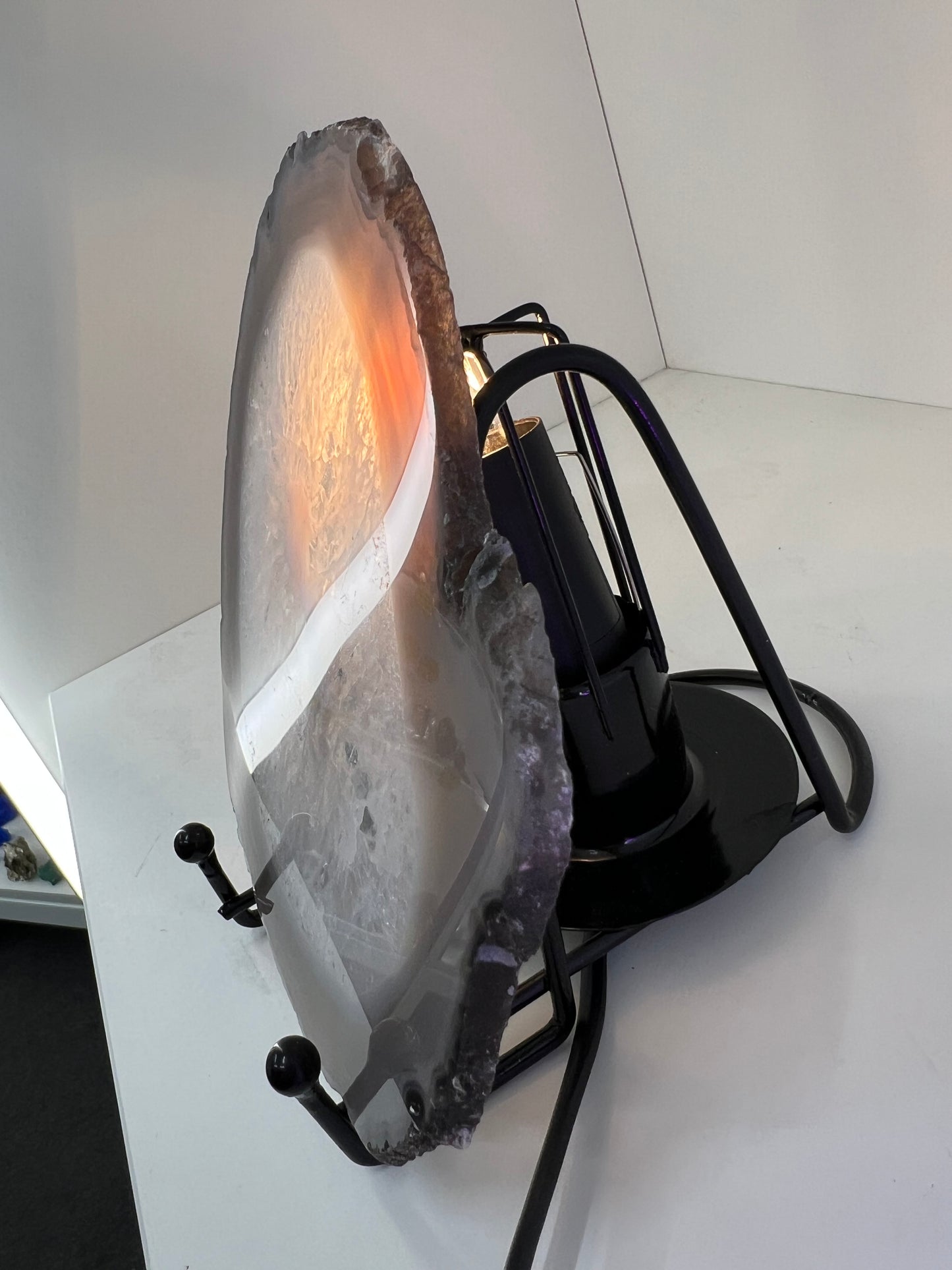Agate Slice Lamp