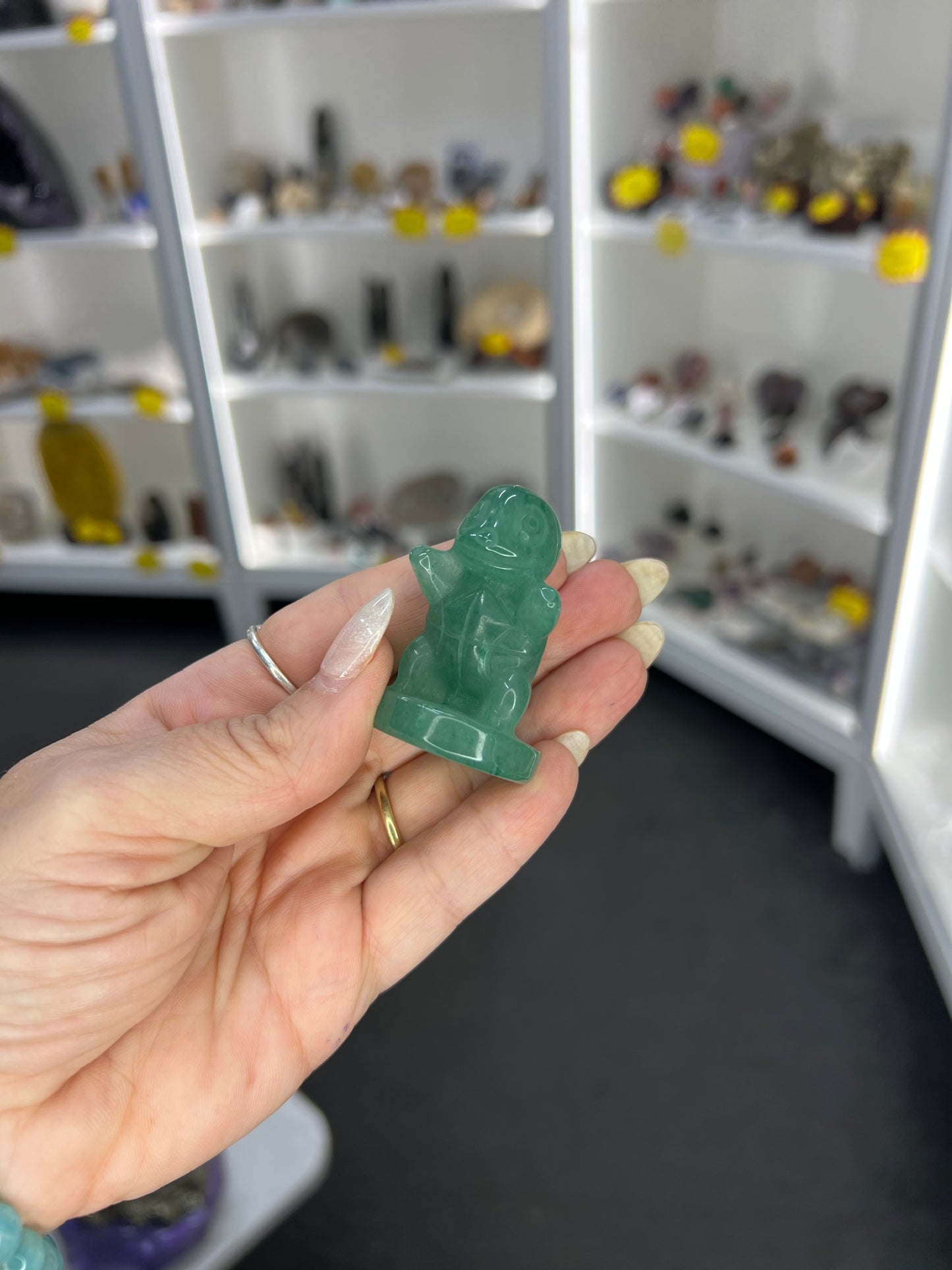 Green Aventurine Character Carving