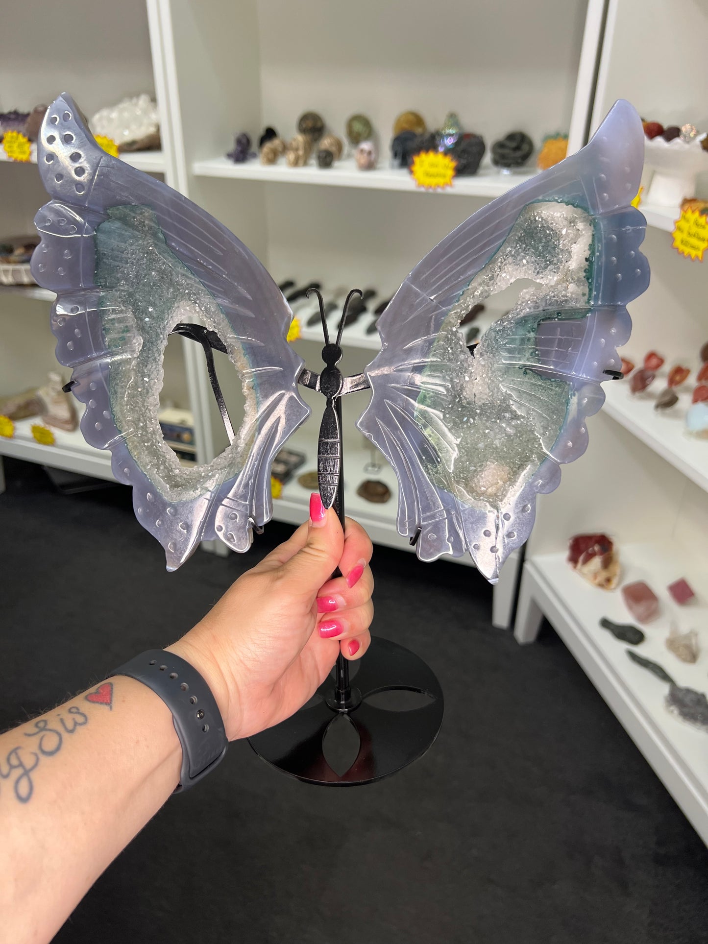Amethyst x Agate Butterfly
