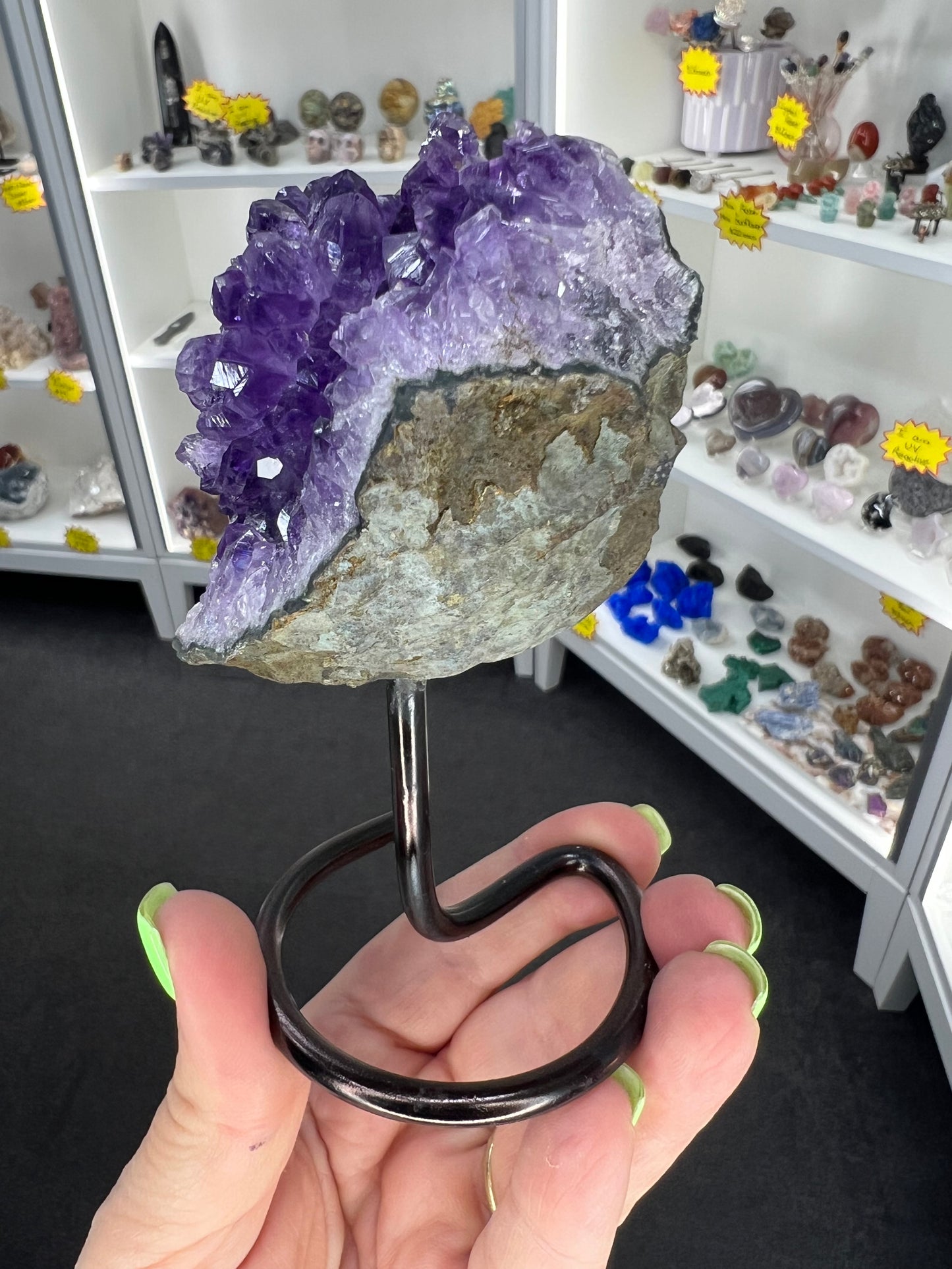 Amethyst Cluster on Stand