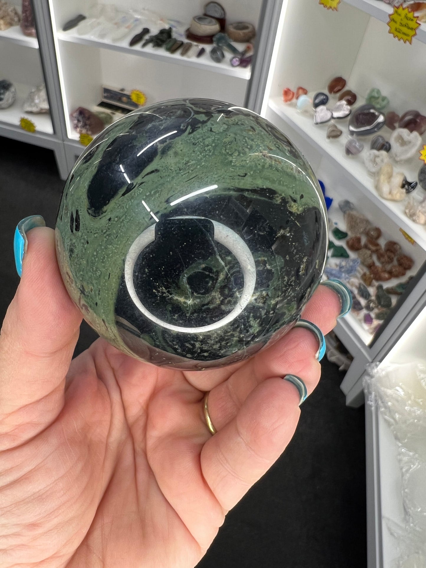 Kambaba Jasper Sphere with Stand