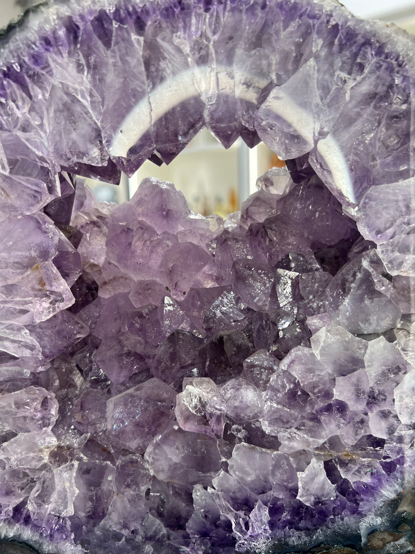 Amethyst on Metal Stand