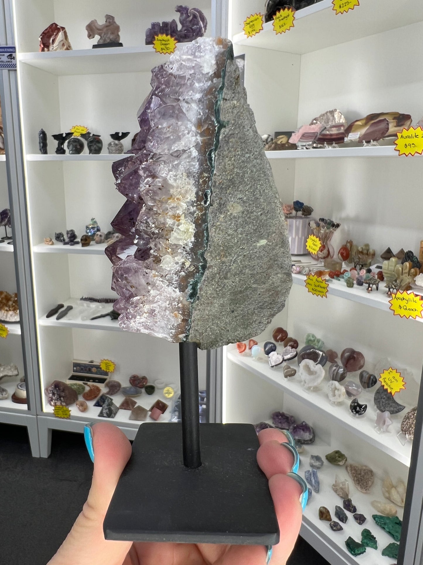 Amethyst Cluster on Stand