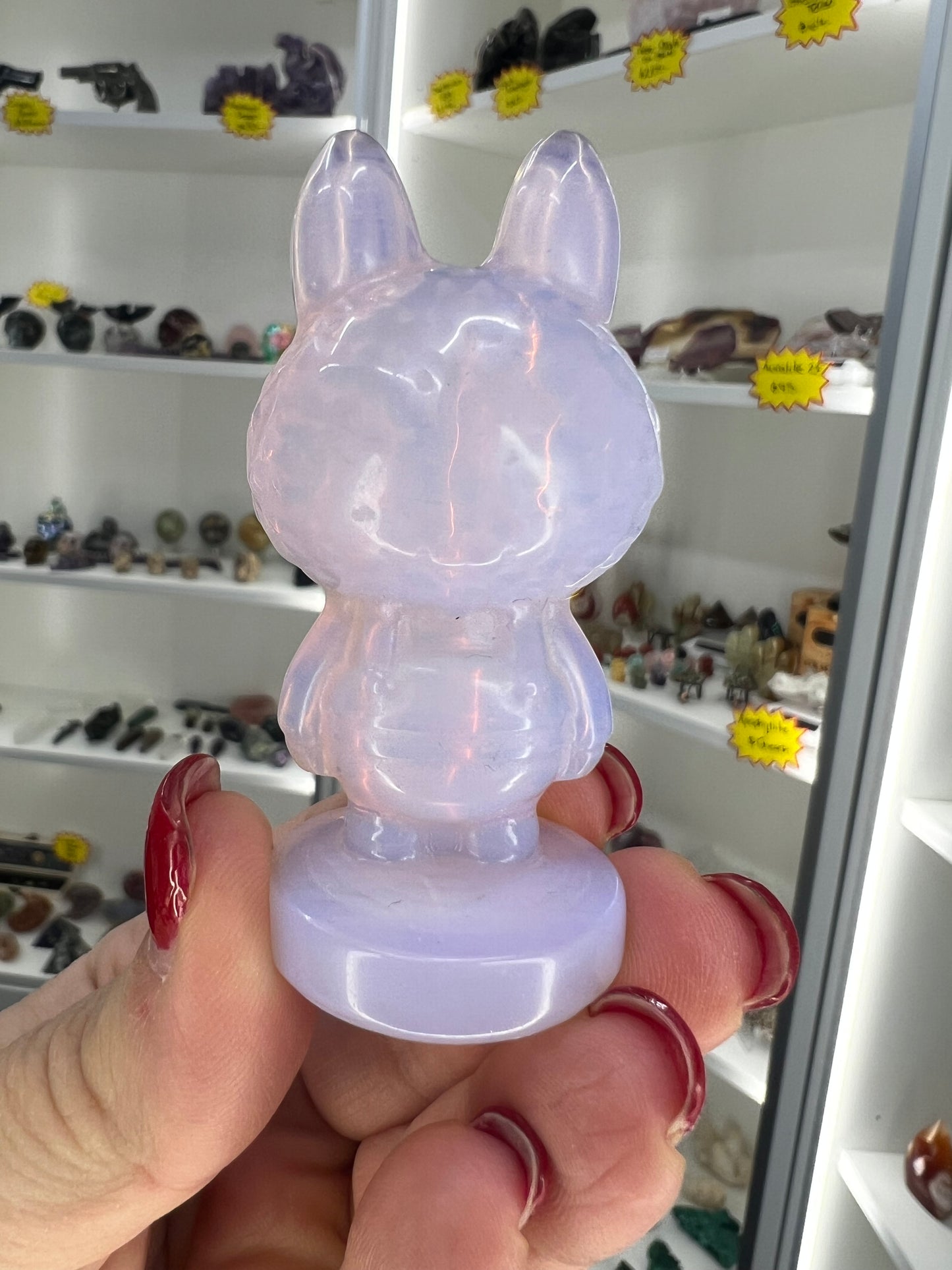 Pink Opalite Labubu