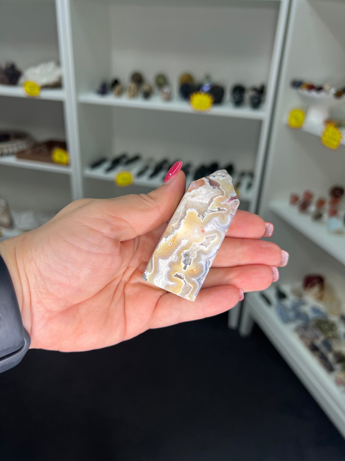 Mexican Lace Agate Tower