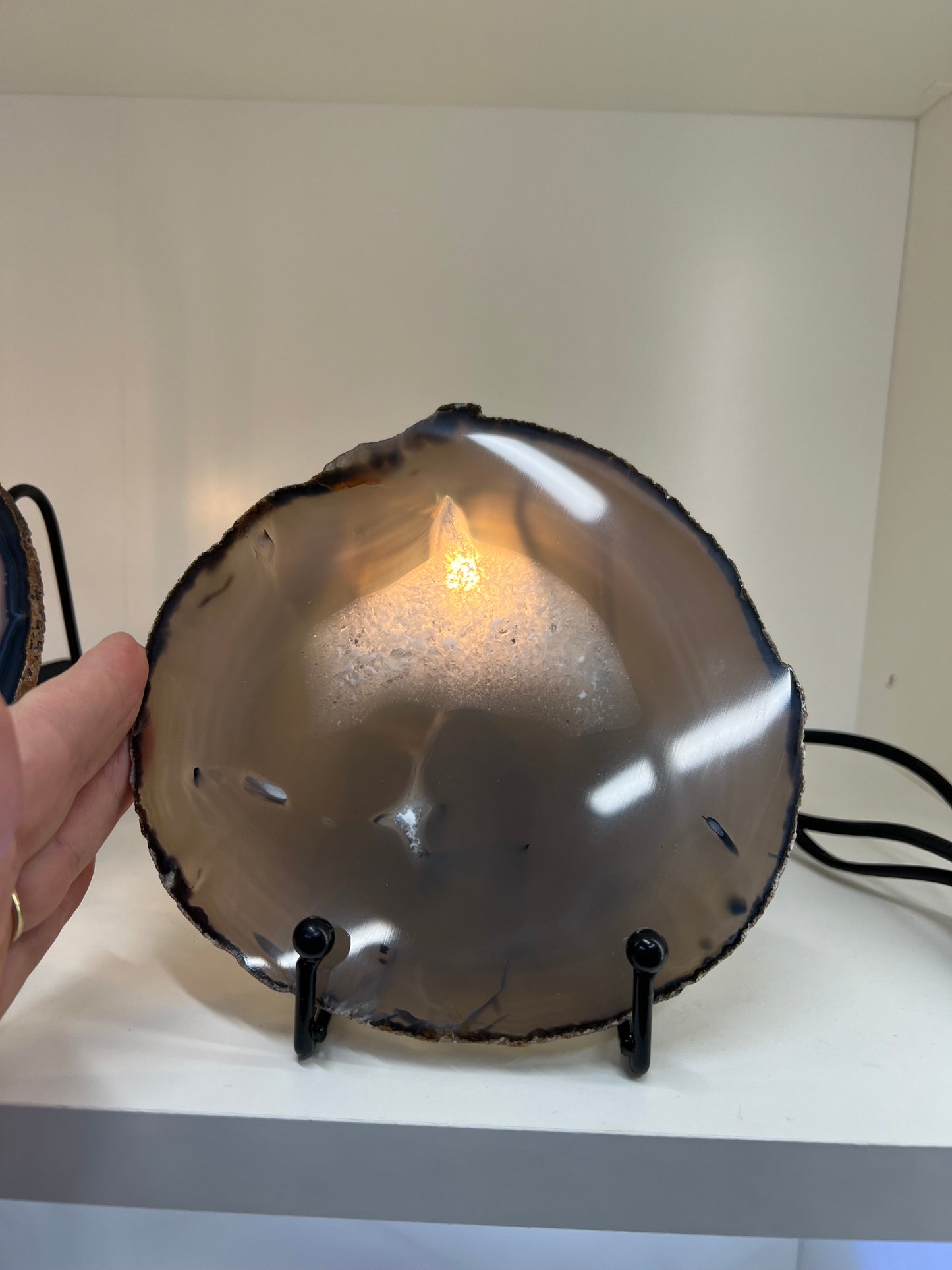 Agate Slice Lamp