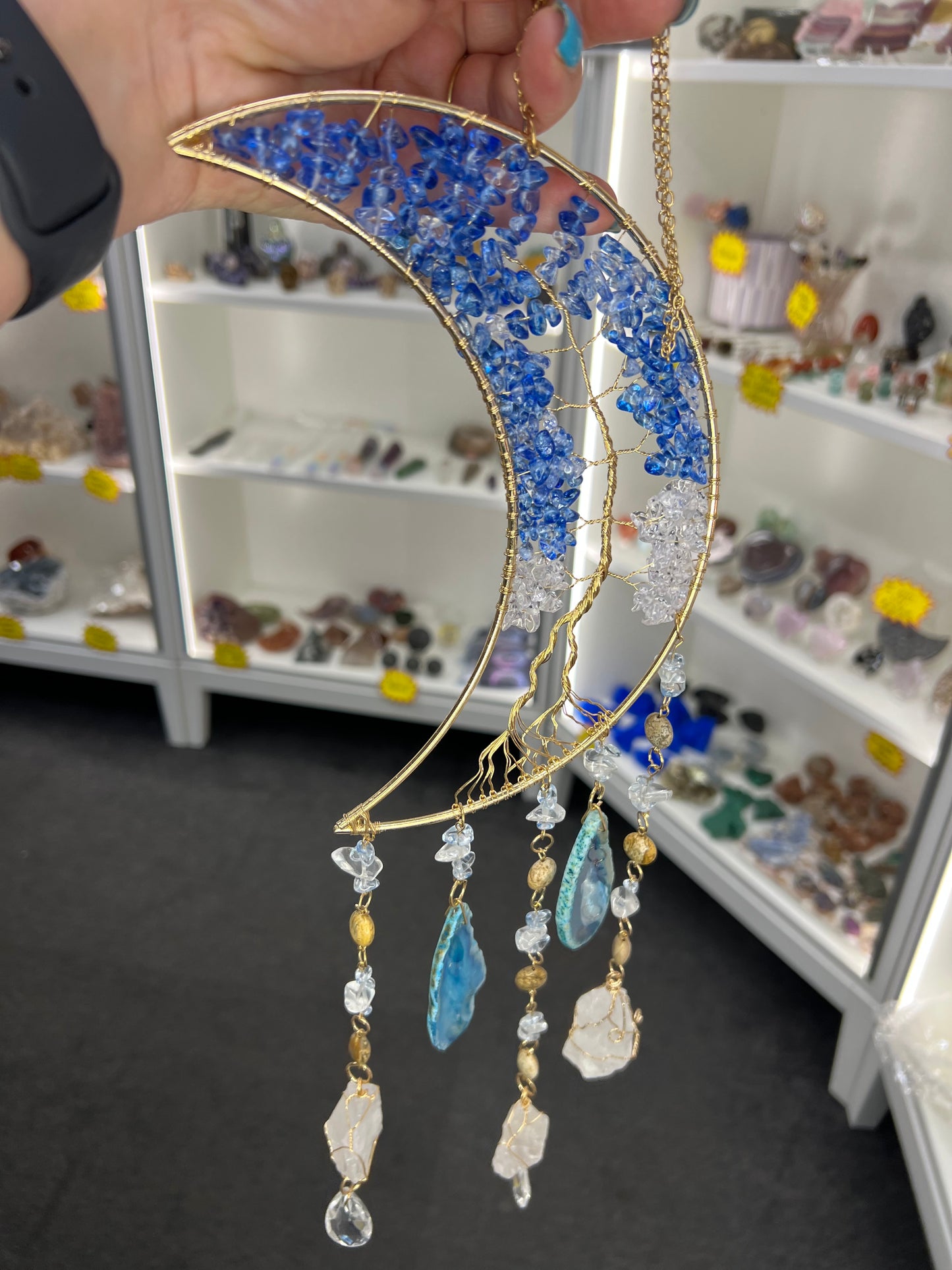 Crystal Moon Suncatcher