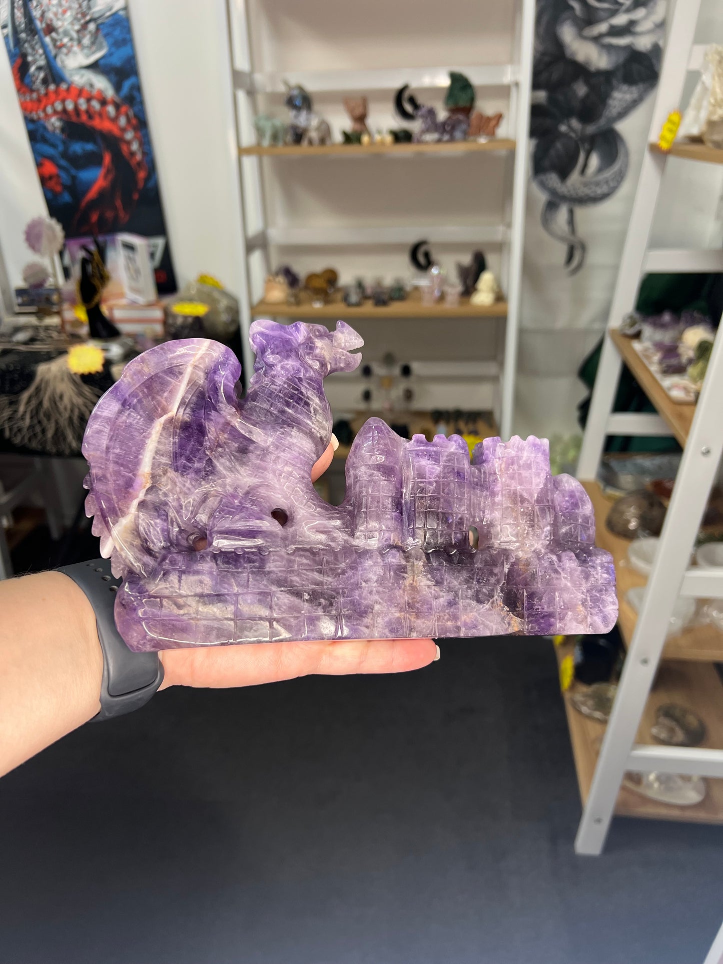Amethyst Dragon on Castle