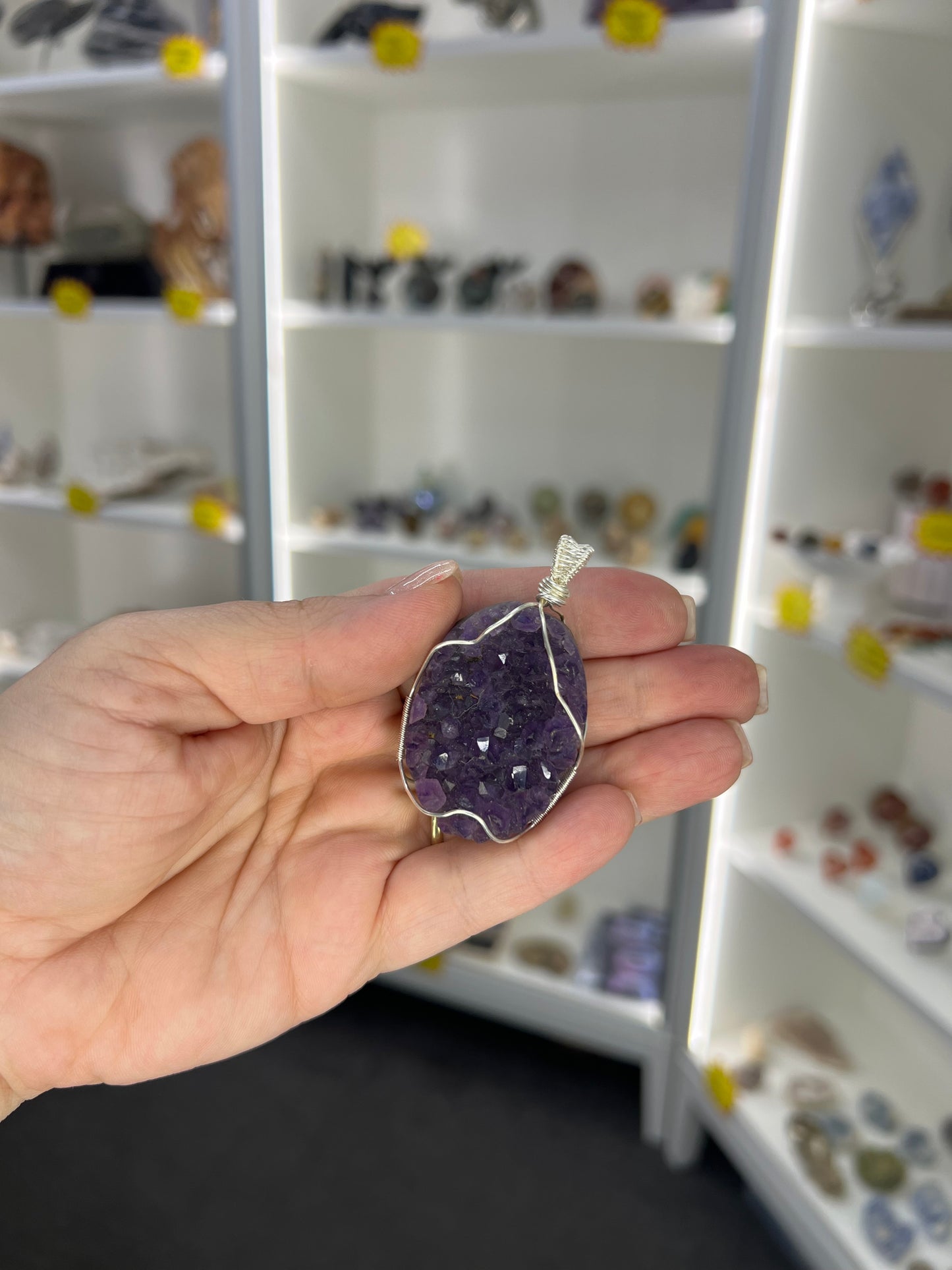 Amethyst Cluster Pendant