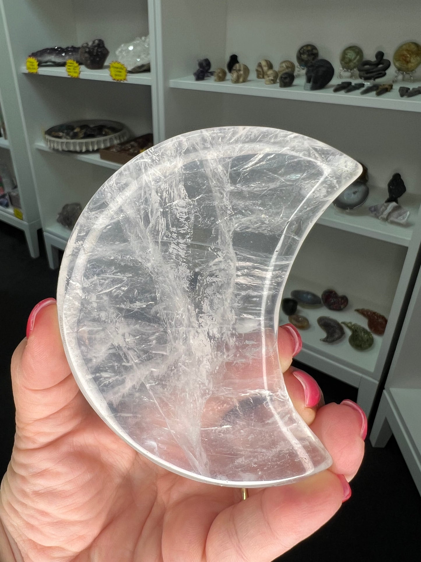 Clear Quartz Moon
