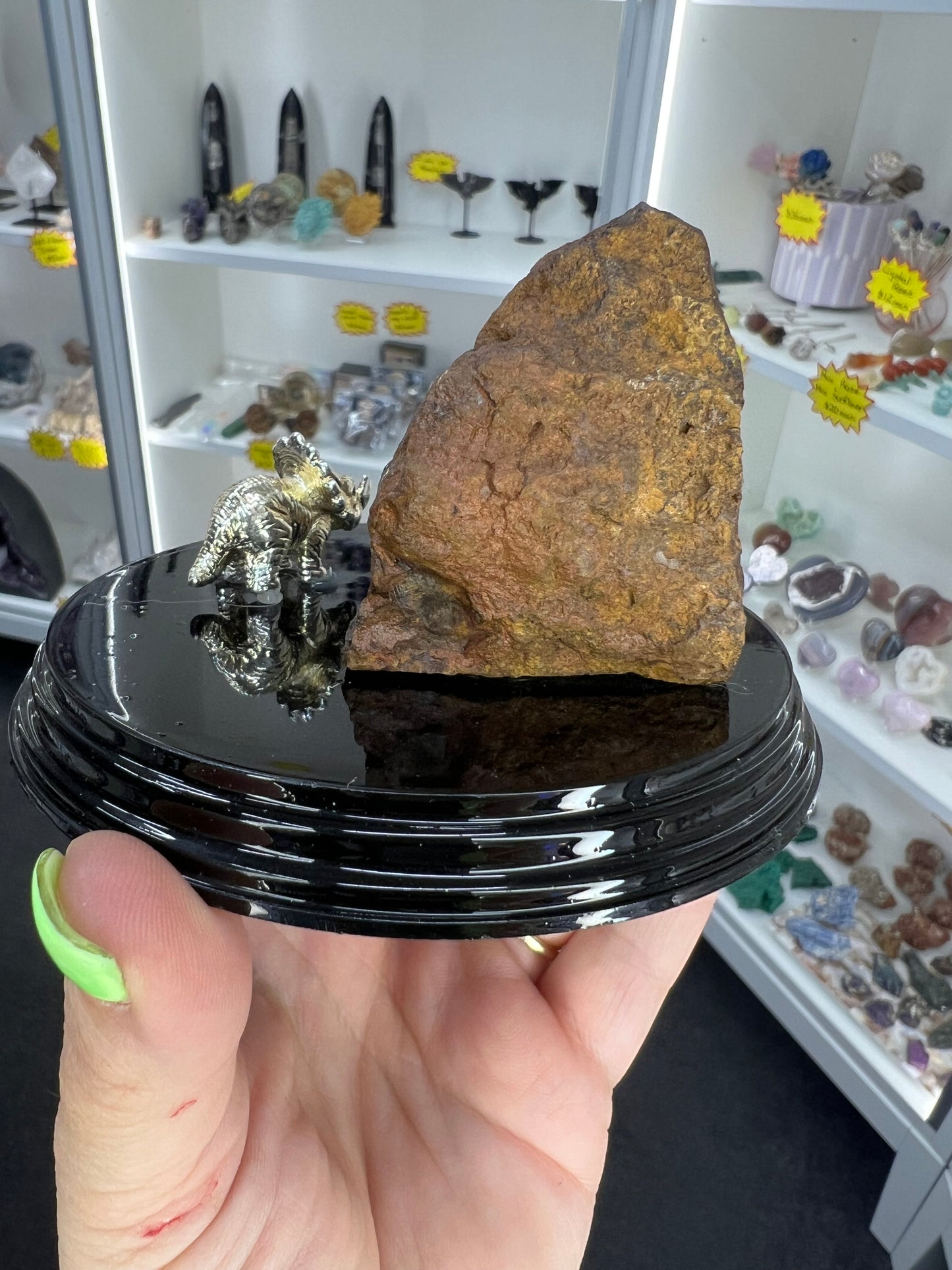 Boulder Opal with Dinosaur
