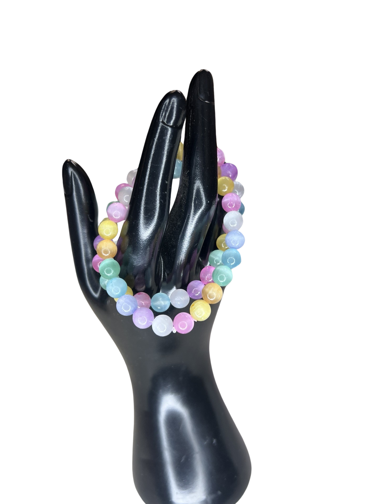 Aura Selenite 8mm Bracelet