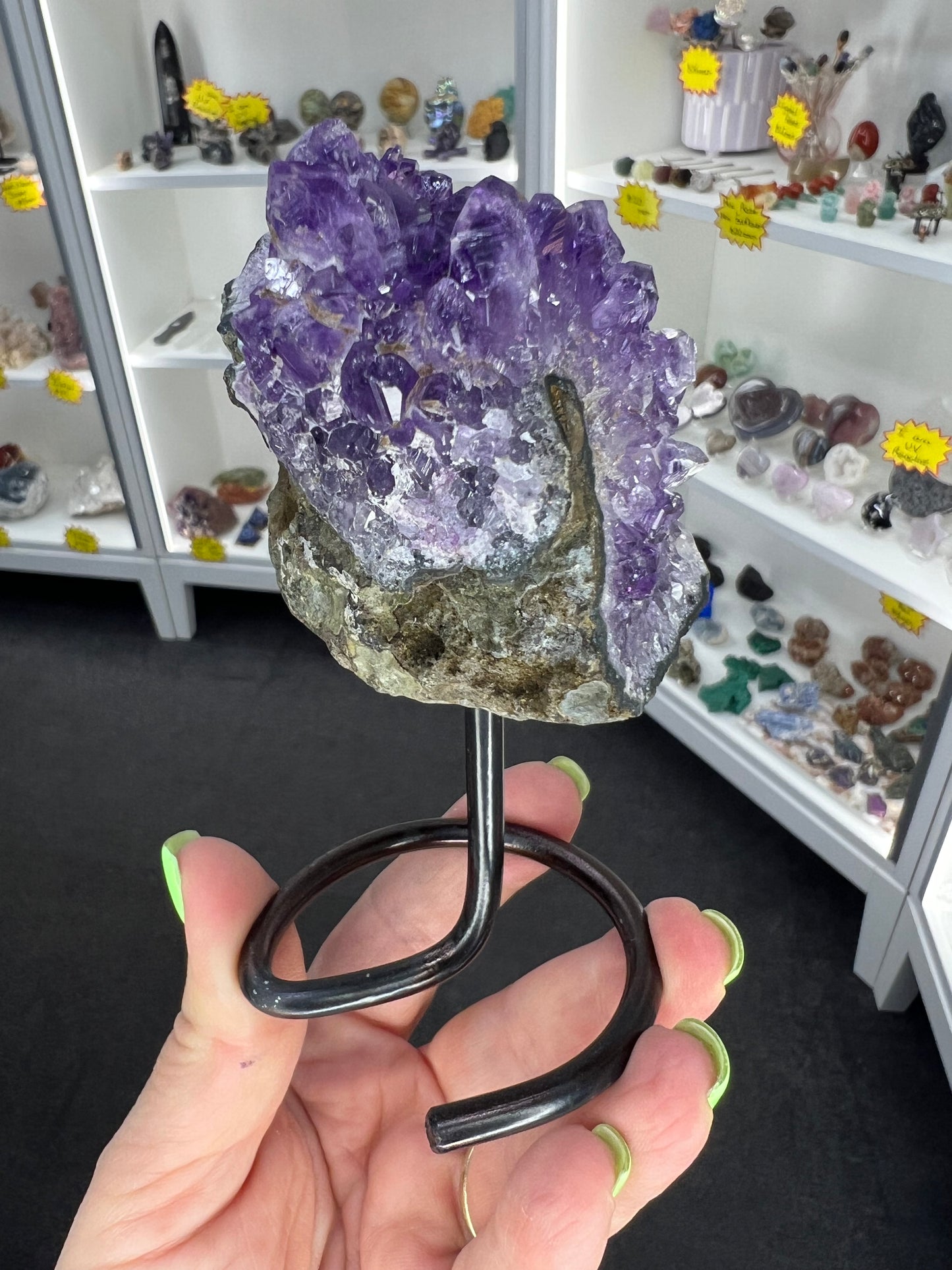Amethyst Cluster on Stand