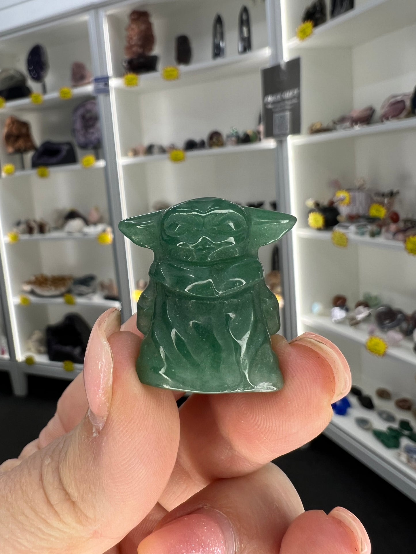Green Aventurine Yoda