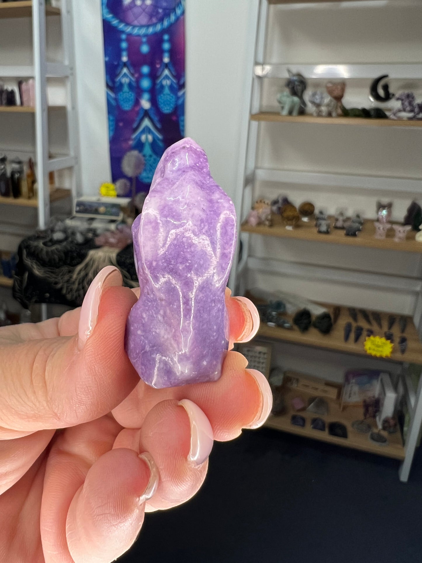 Lepidolite Dinosaur Head