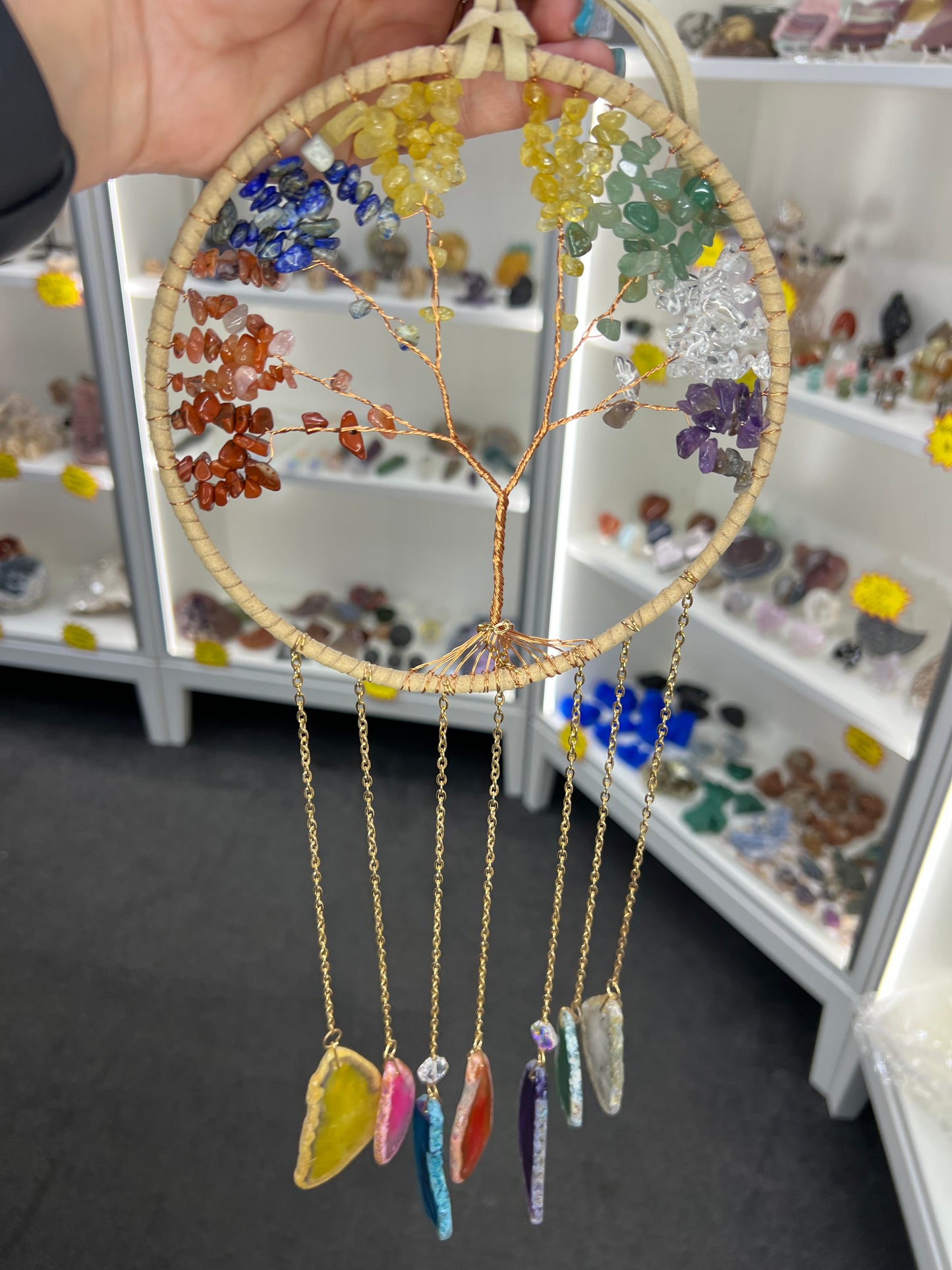 Crystal Tree of Life Suncatcher