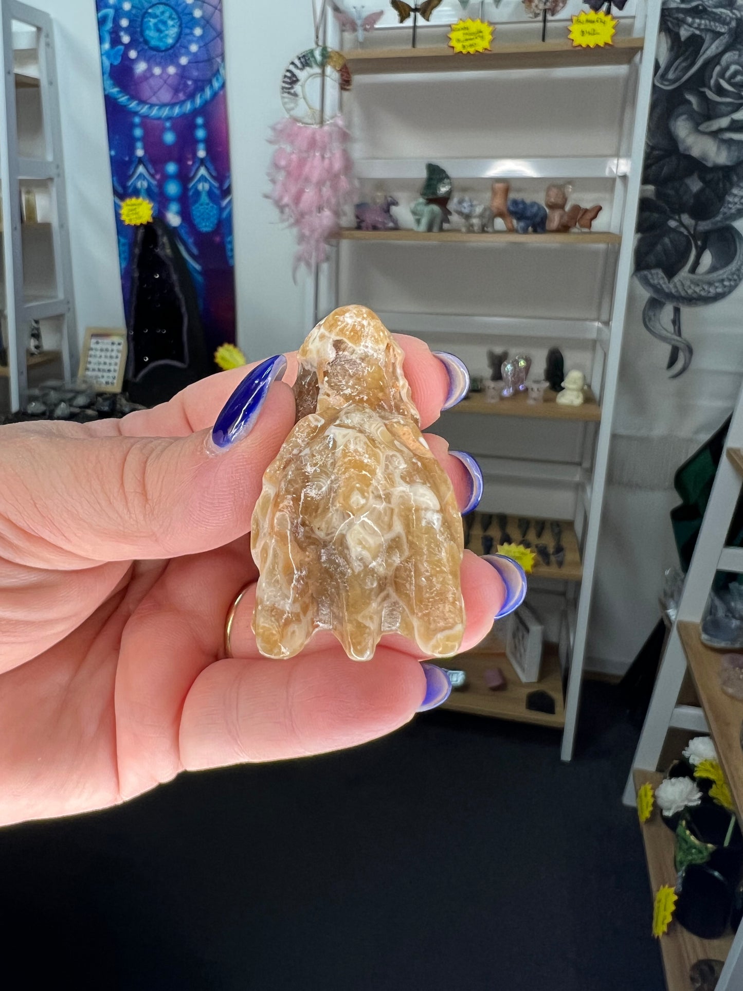 Chocolate Calcite Dragon Head