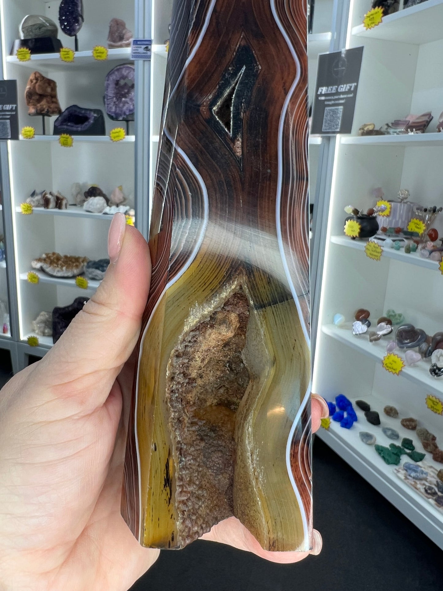 Huge Sardonyx Druzy Tower