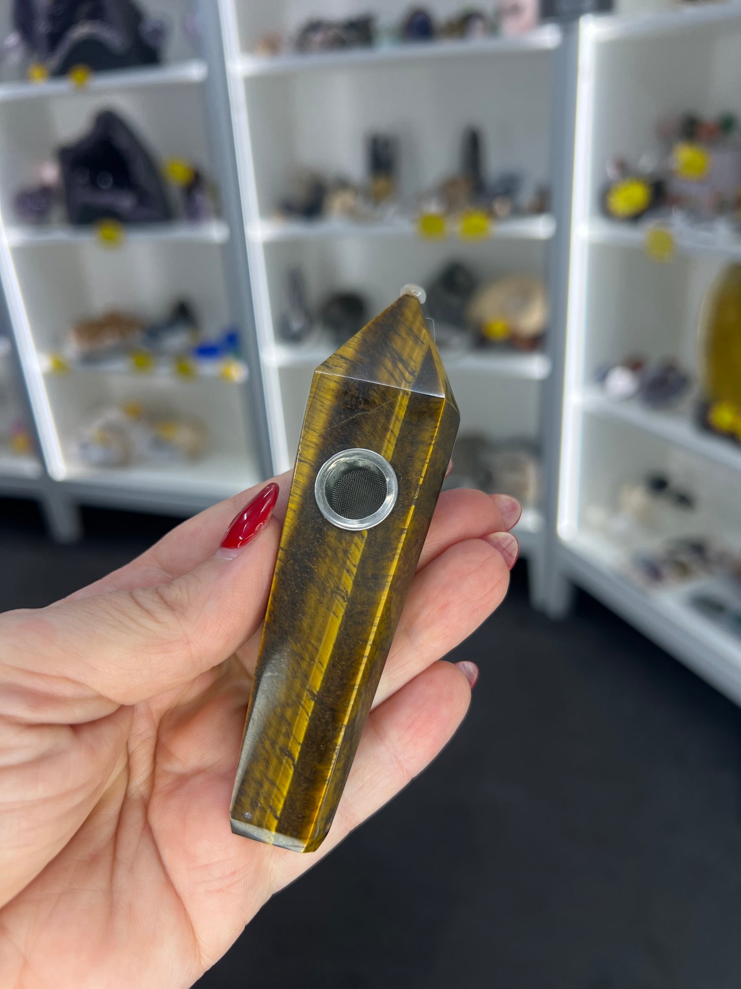 Tigers Eye Pipe