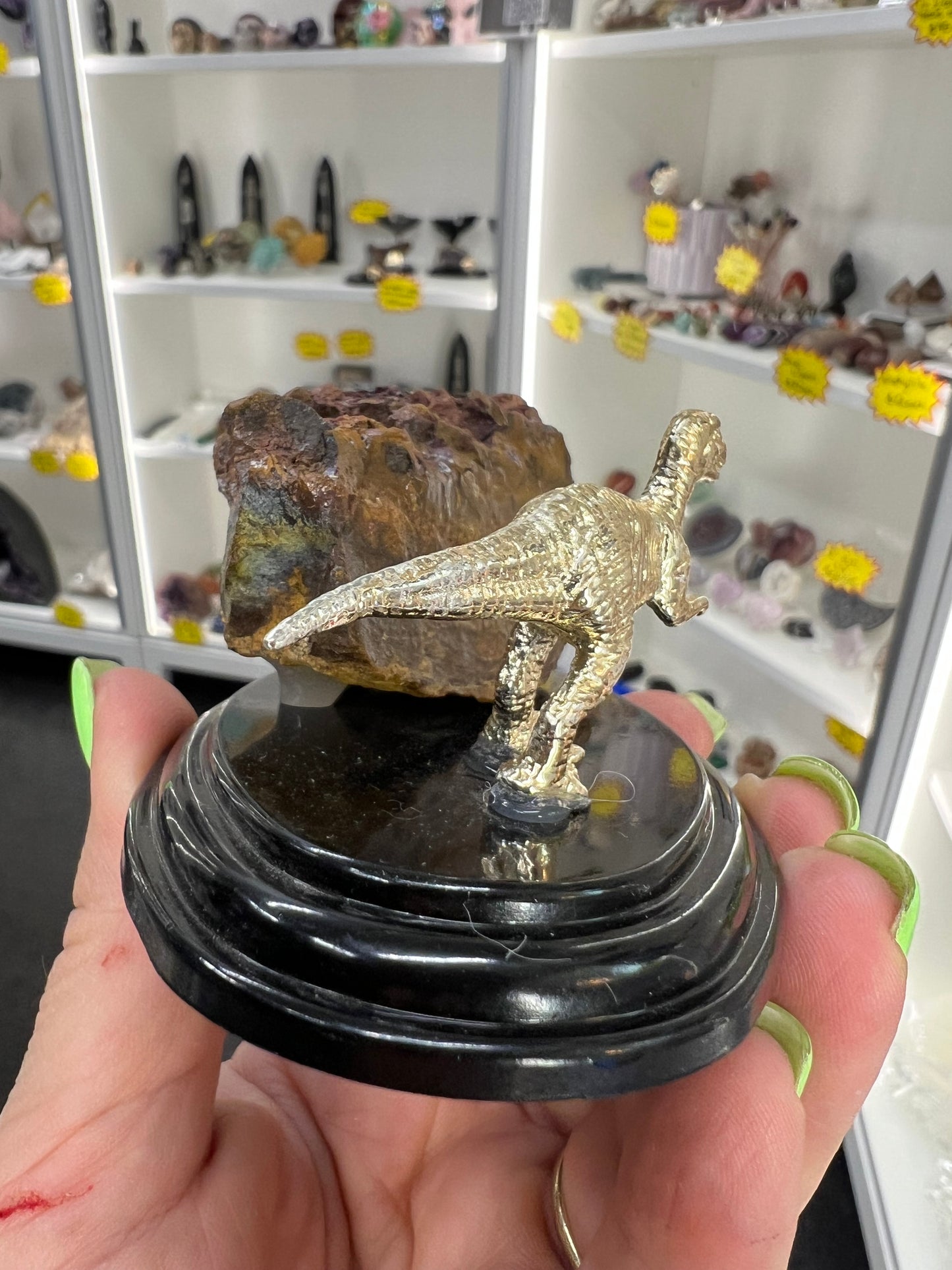 Boulder Opal with Dinosaur